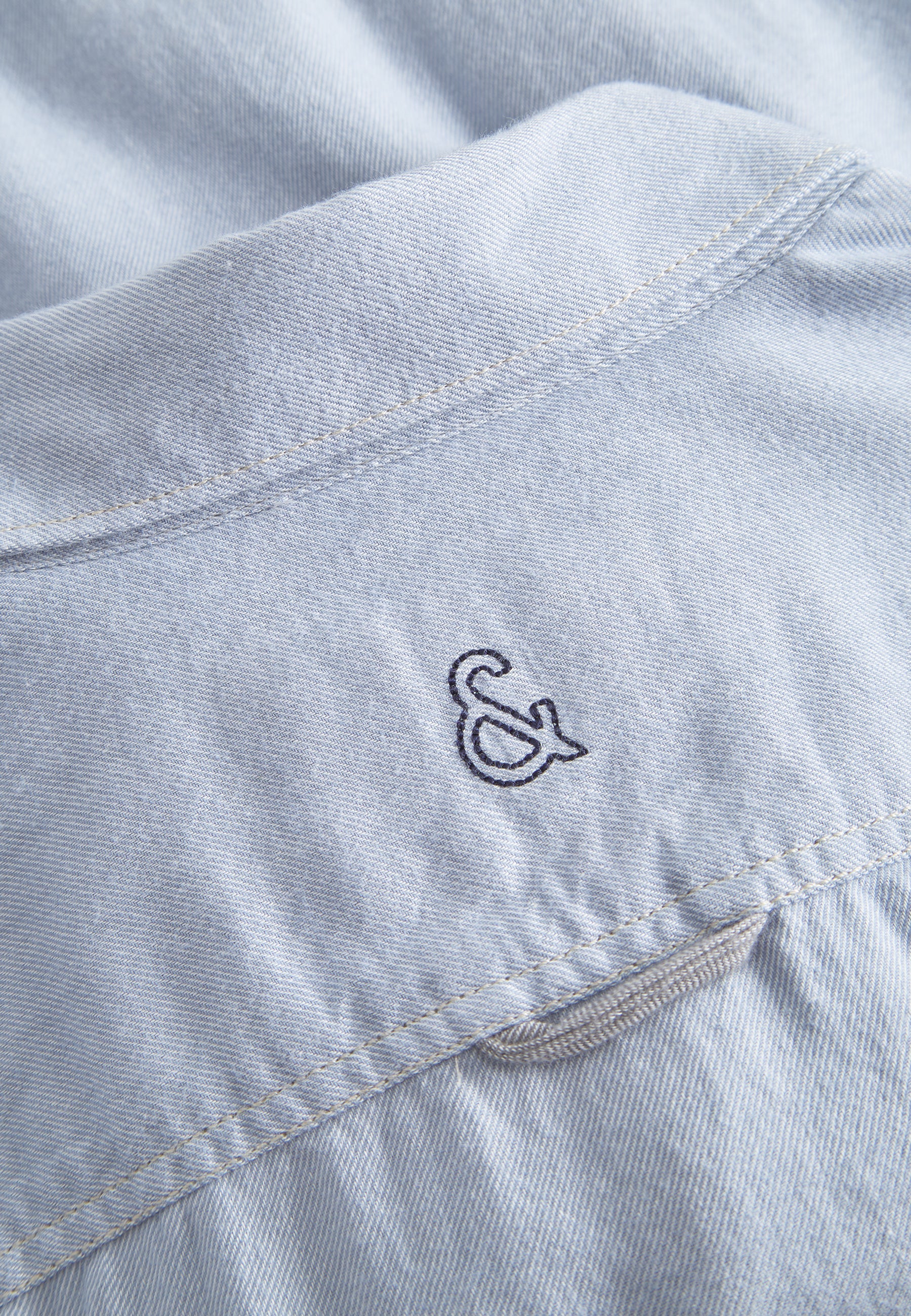 Camicia Spazzolato Twill in Lago Camicie Colours and Sons