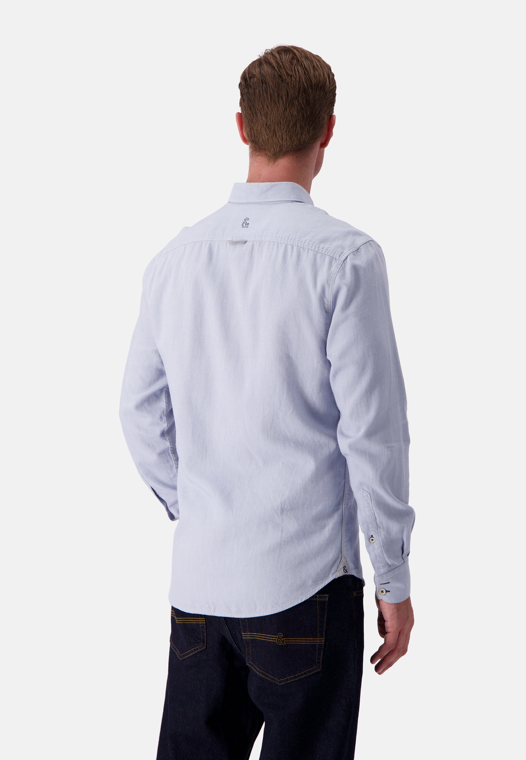 Camicia Spazzolato Twill in Lago Camicie Colours and Sons