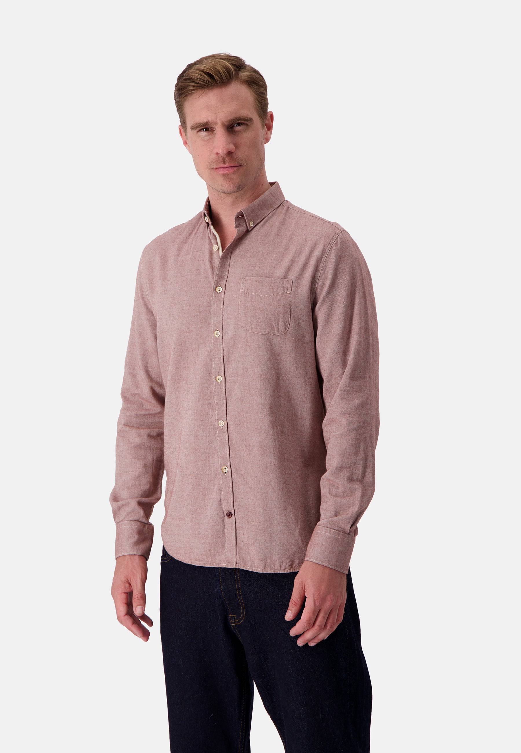 Camicia Brushed Twill in Soil Camicie Colours and Sons