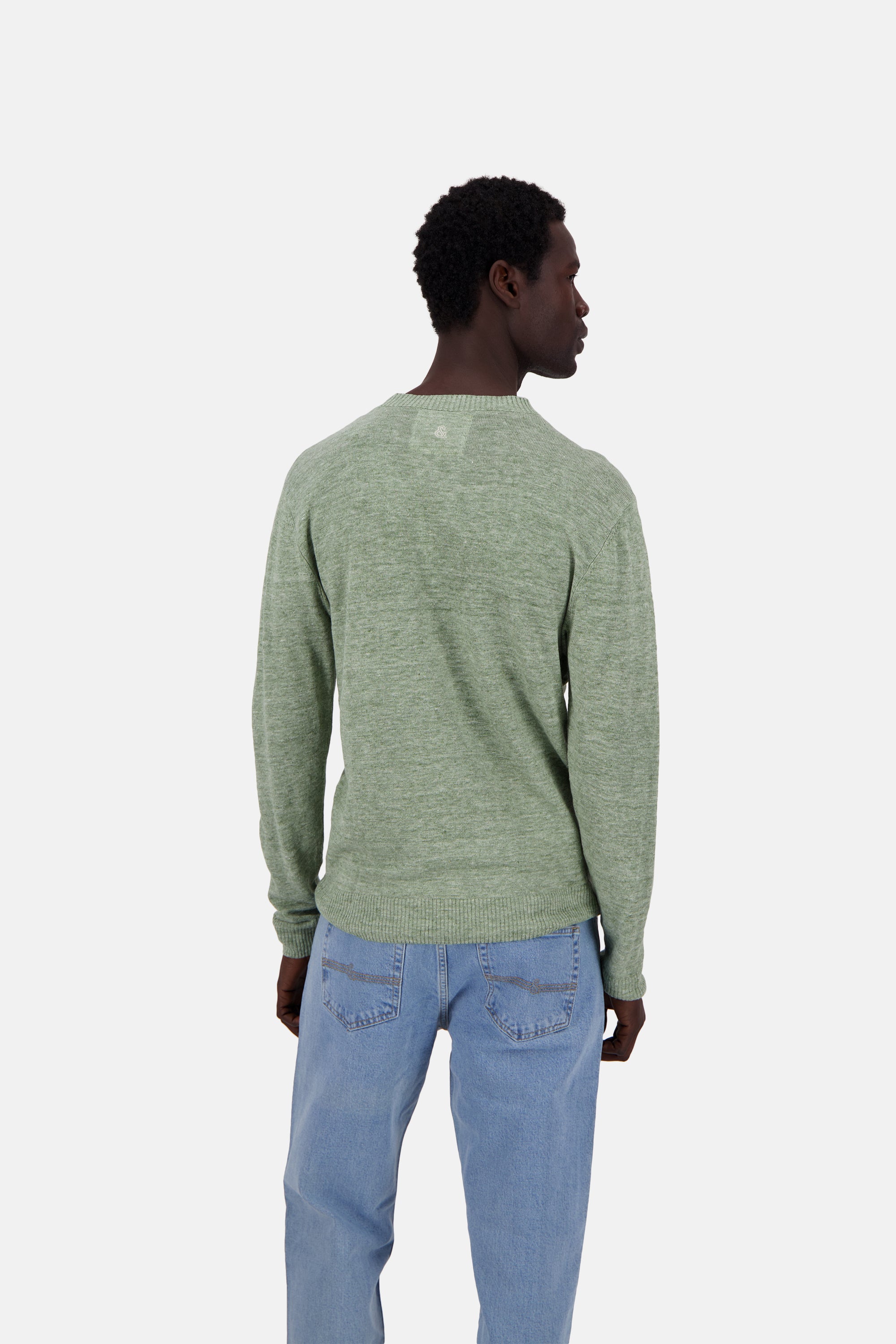 Lino a girocollo in Lime Maglioni Colours and Sons
