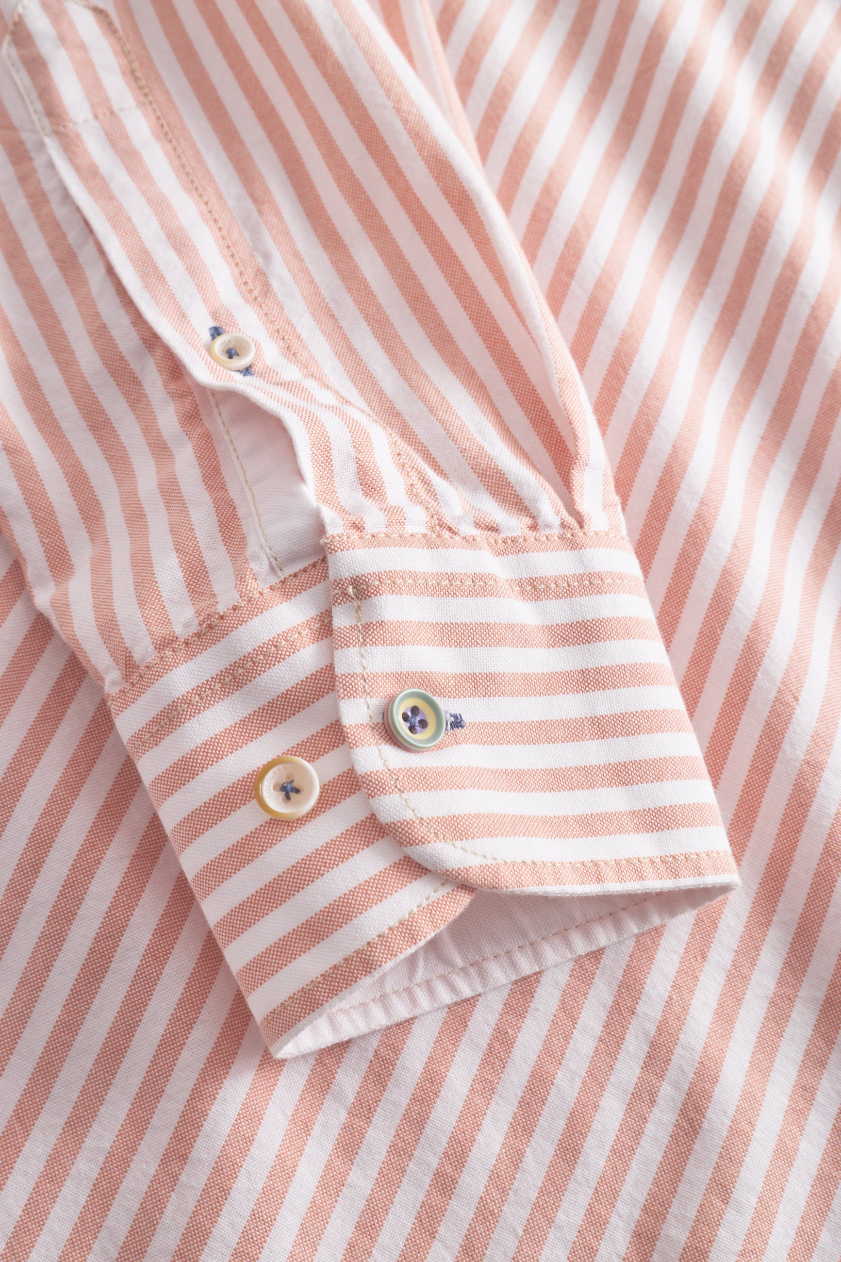 Camicia a righe Oxford in Salmon Stripes Camicie Colours and Sons