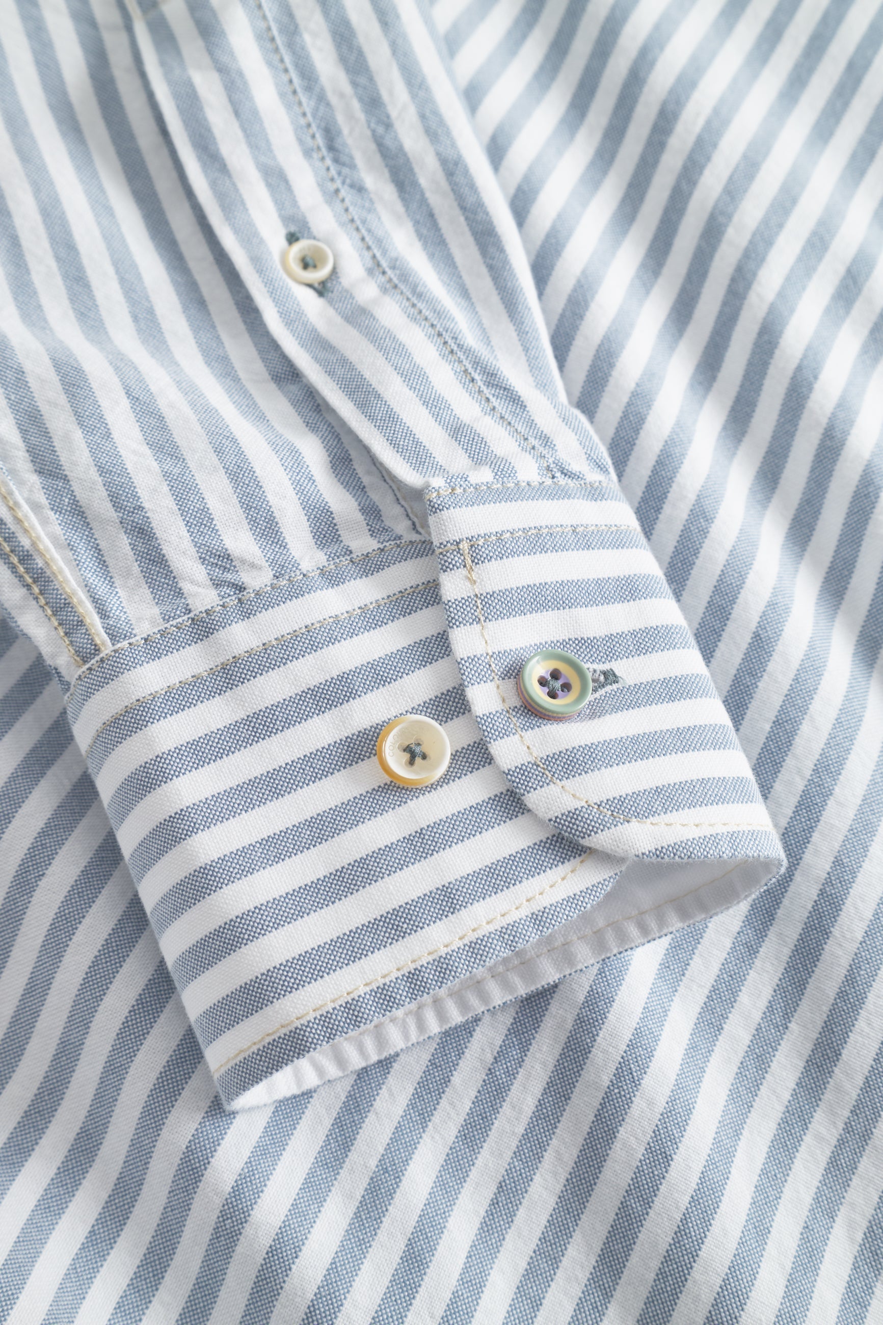 Camicia a righe Oxford in cielo Camicie a righe Colours and Sons