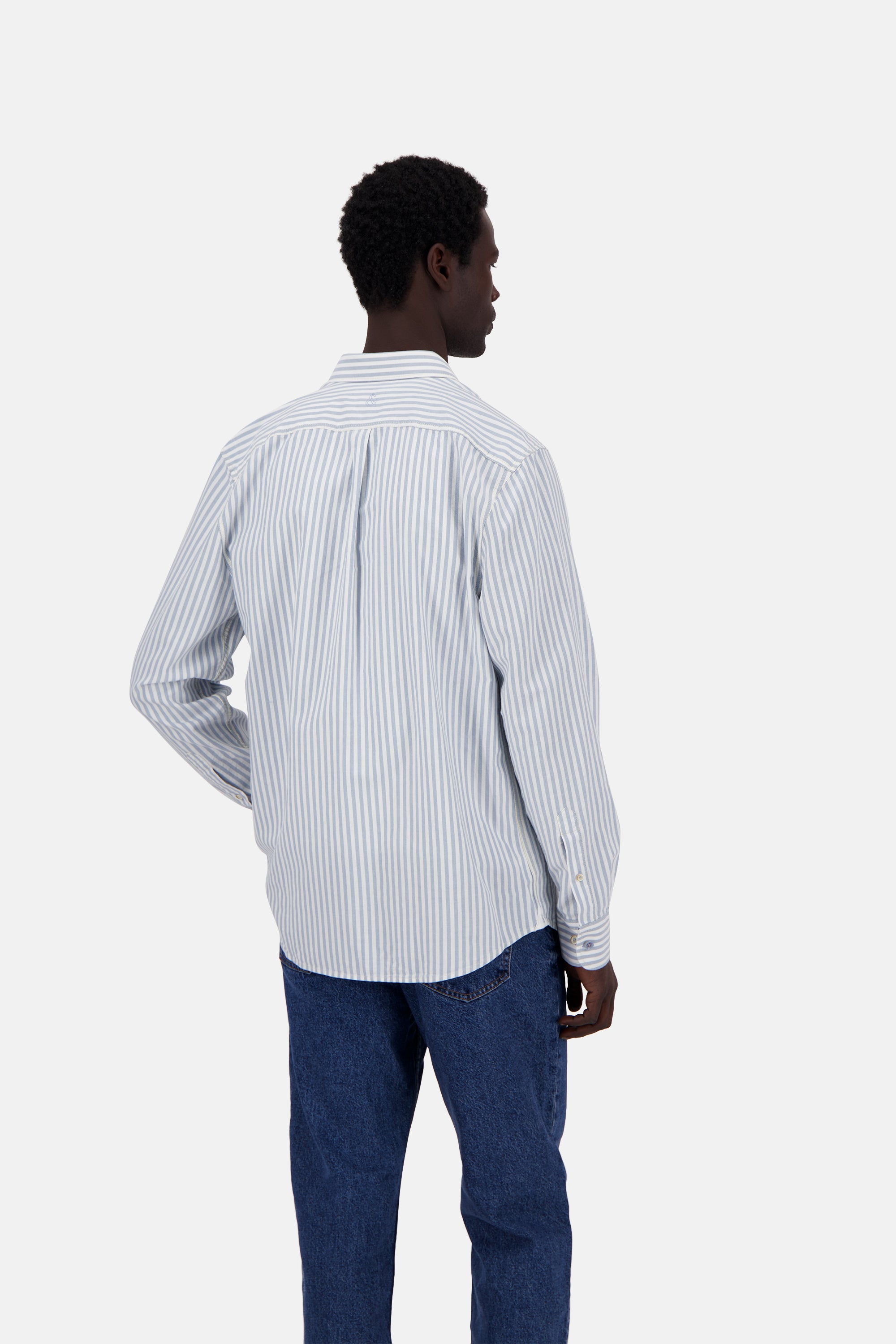 Camicia a righe Oxford in cielo Camicie a righe Colours and Sons