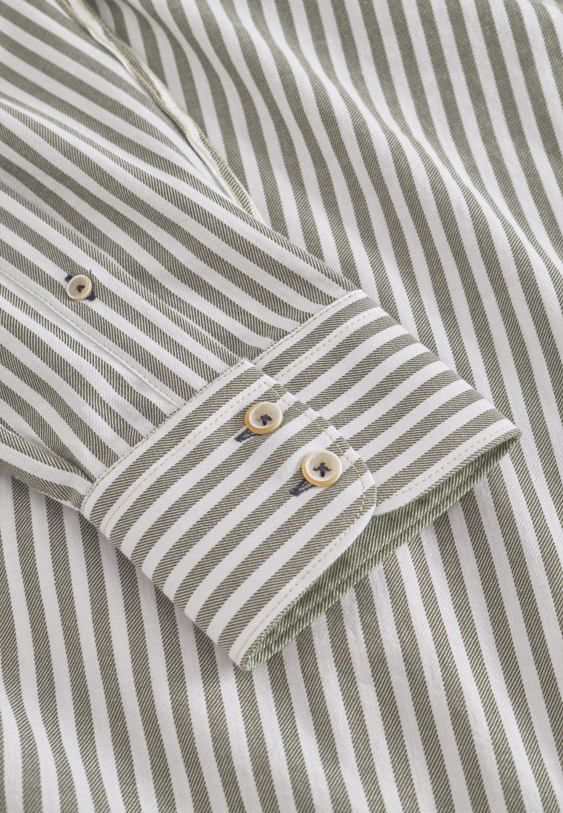 Camicia in twill spazzolato a righe Hunter Stripes Camicie Colours and Sons
