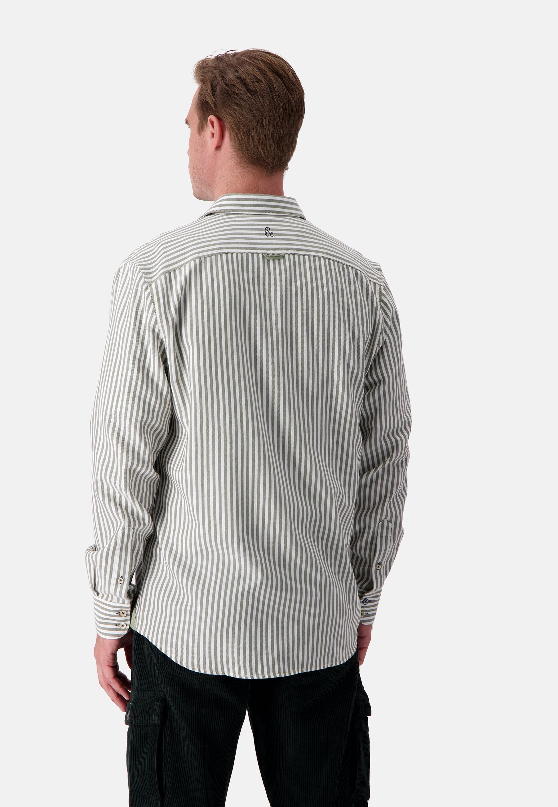 Camicia in twill spazzolato a righe Hunter Stripes Camicie Colours and Sons