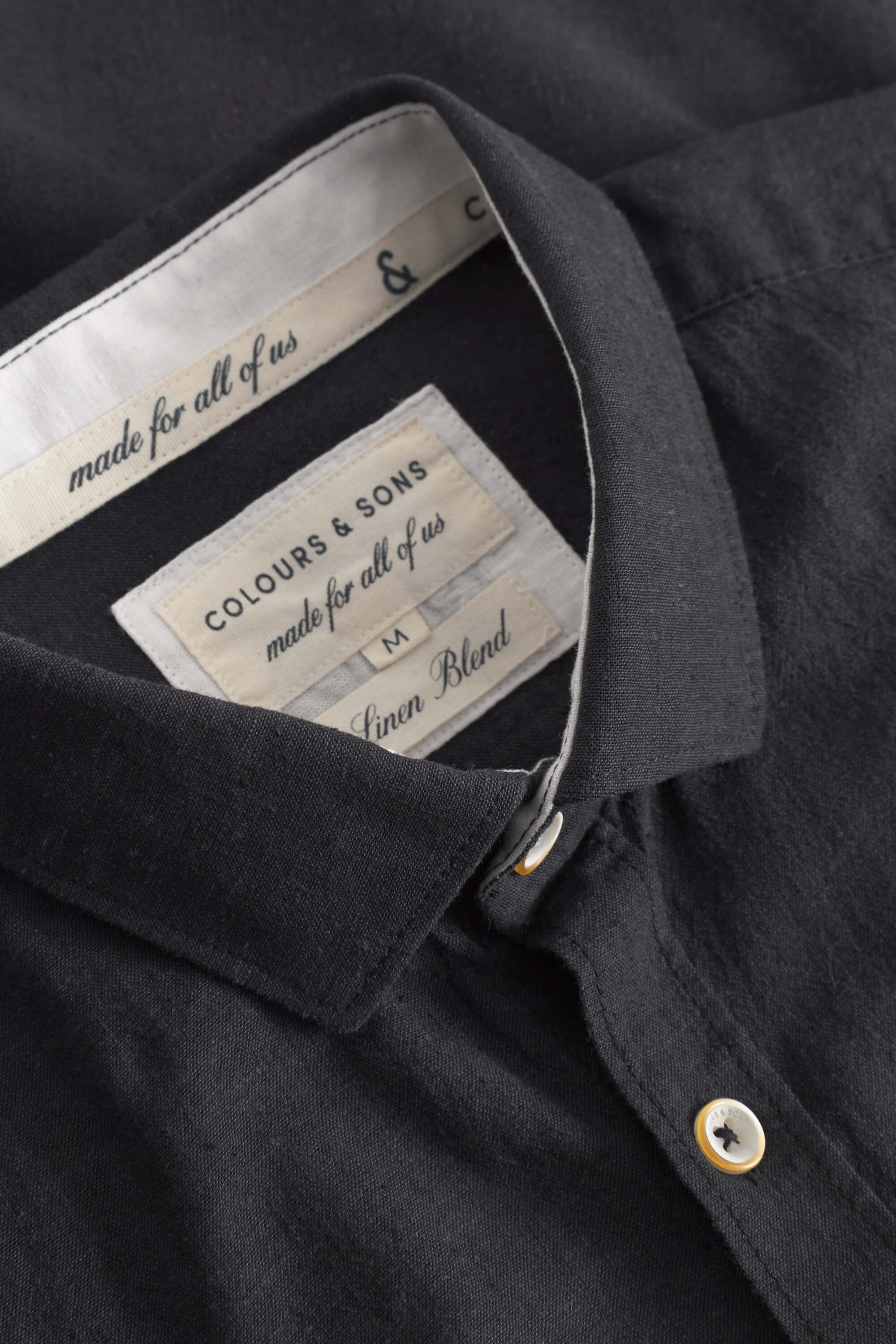 Camicia in misto lino Kent in antracite Camicie Colours and Sons
