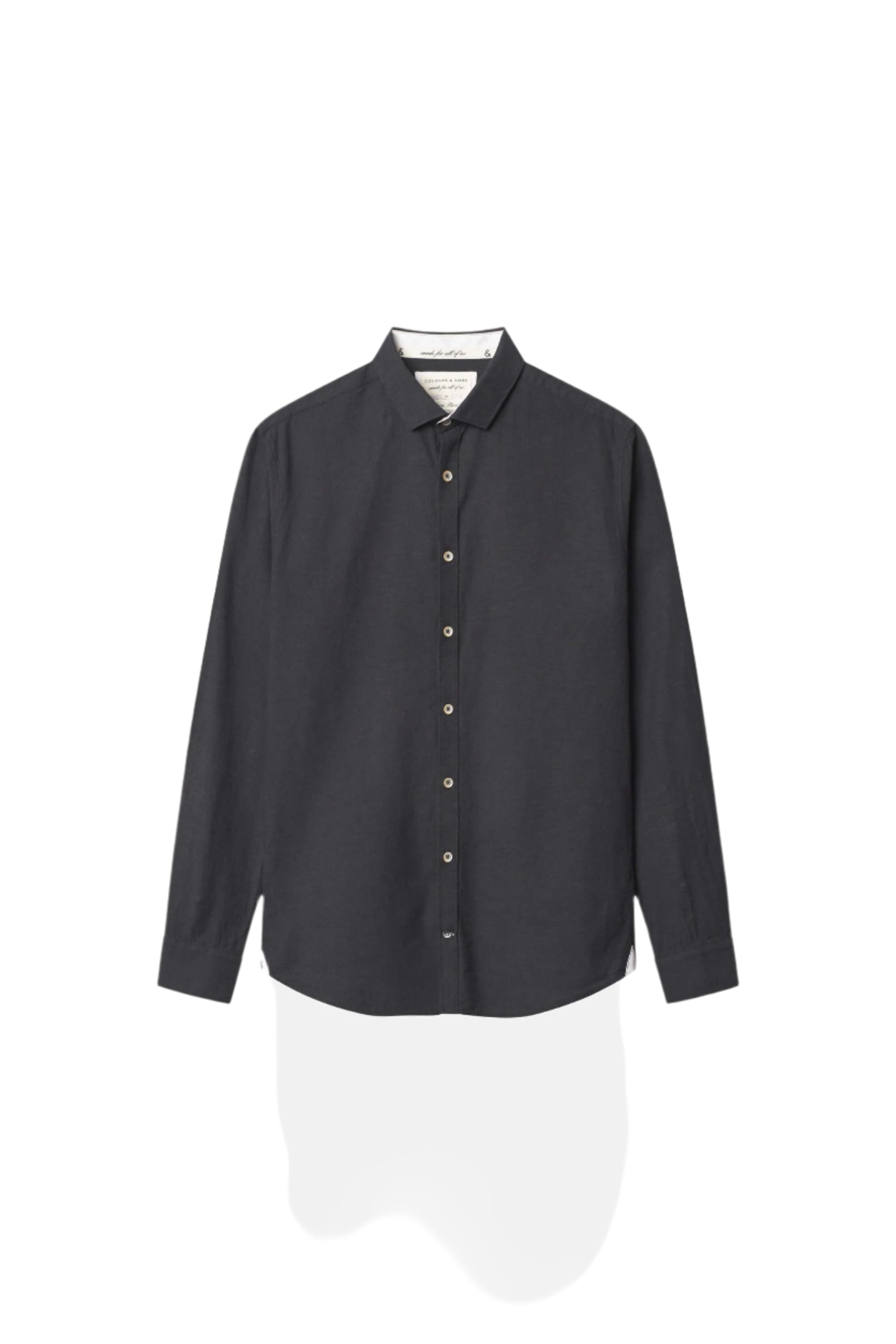 Camicia in misto lino Kent in antracite Camicie Colours and Sons
