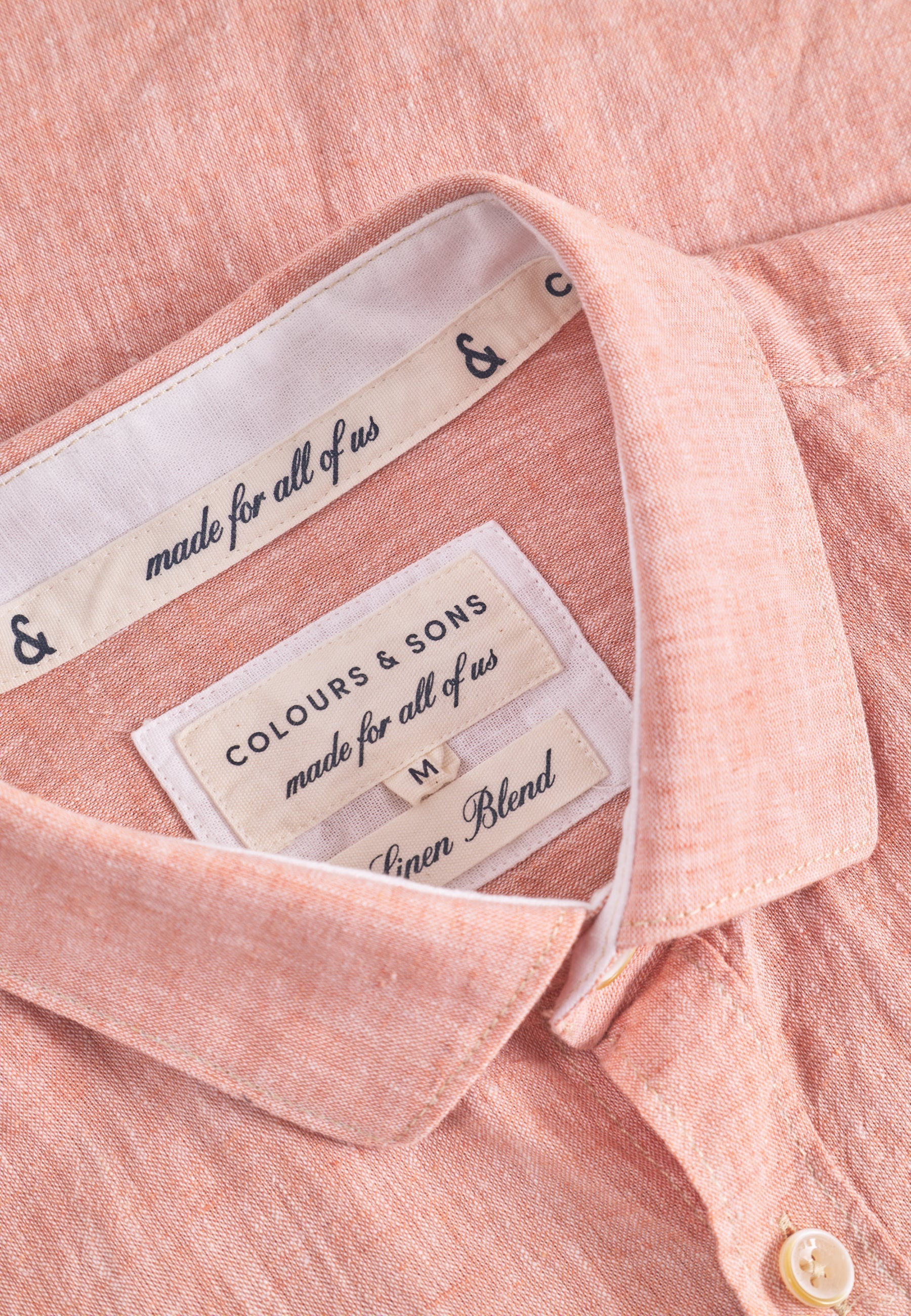 Camicia in misto lino Kent in Colours and Sons camicie argilla Colours and Sons