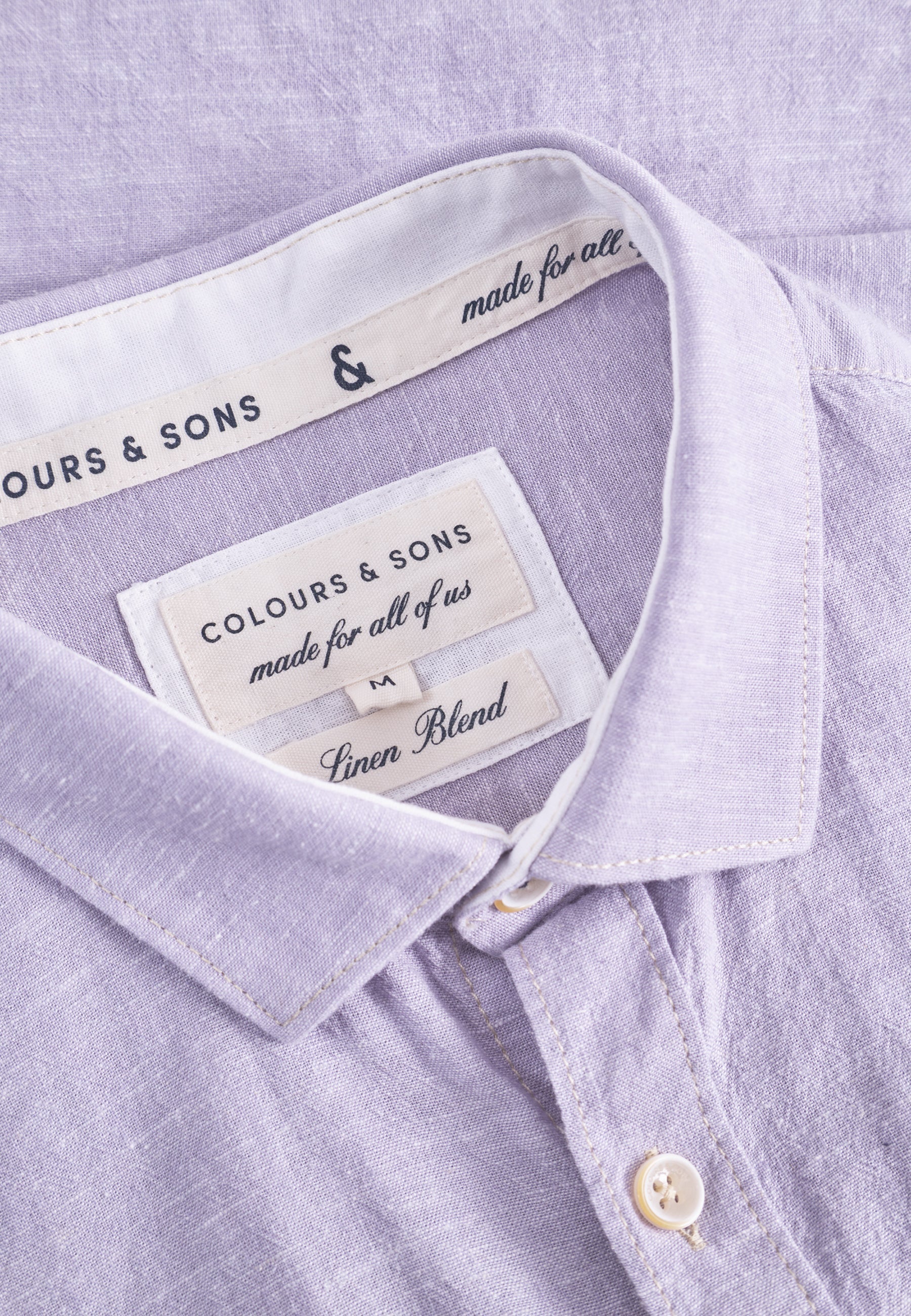 Camicia in misto lino Kent in camicie Colours and Sons orchidea Colours and Sons