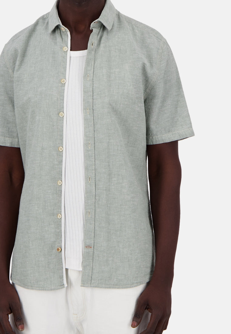 Camicia in misto lino Kent in Wasabi Camicie Colours and Sons