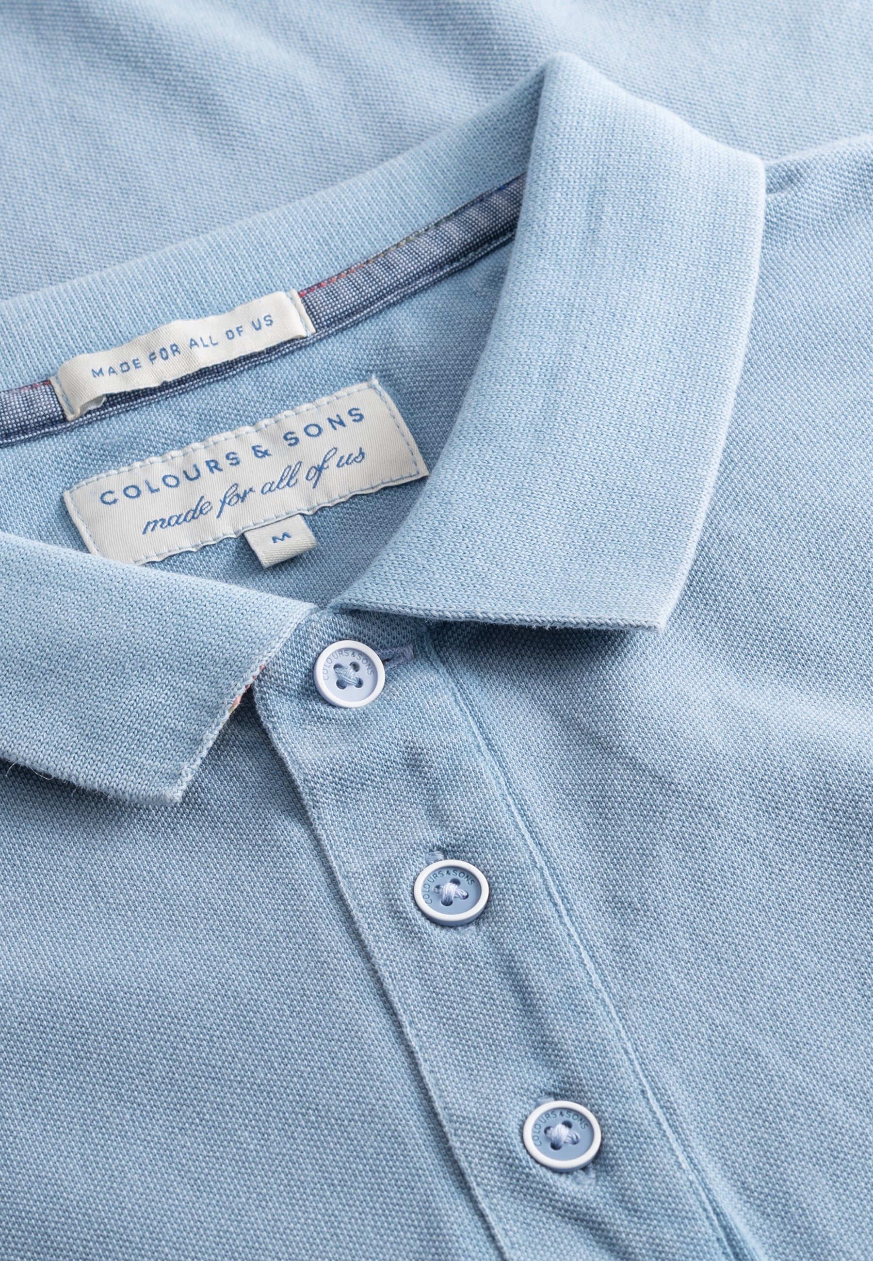 Polo tinta in tinta con la Grande Onda Magliette Colours and Sons