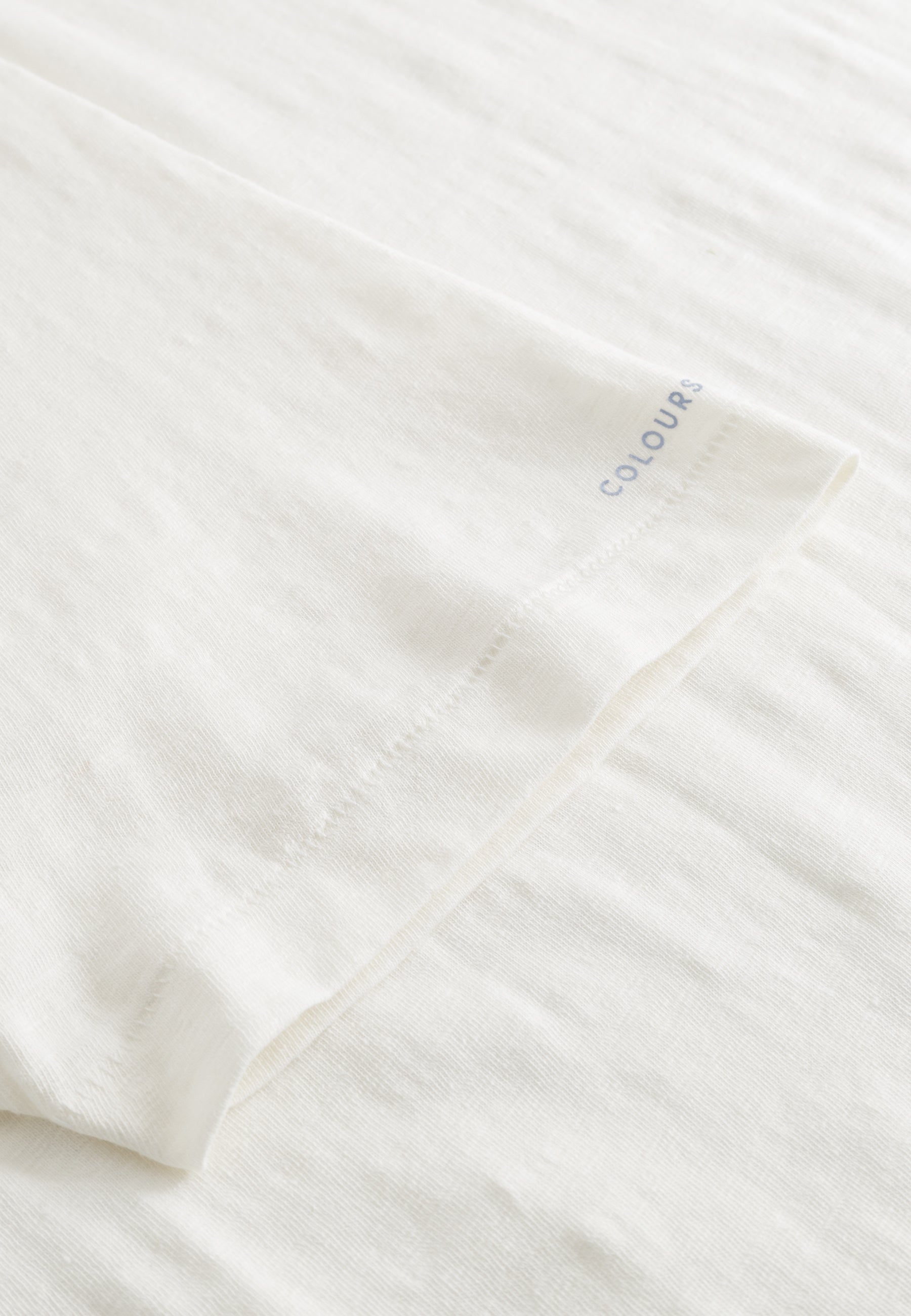 Maglietta in misto lino in bianco T-Shirts Colours and Sons