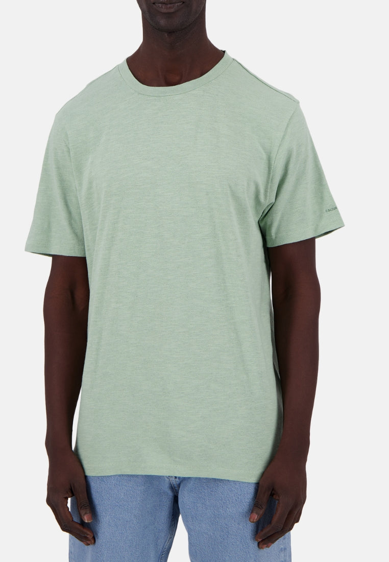 Maglietta in misto lino in Lime T-Shirts Colours and Sons