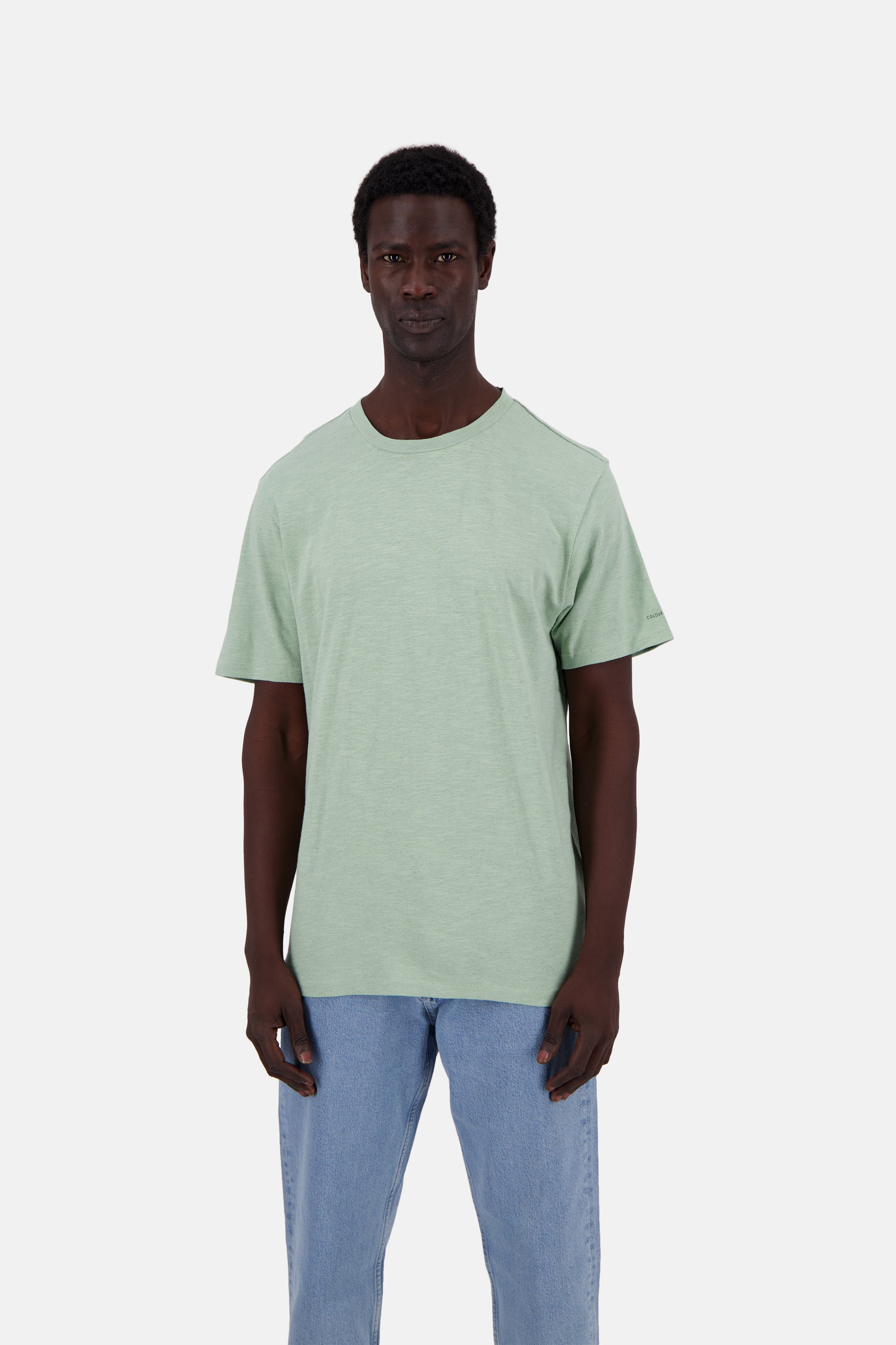 Maglietta in misto lino in Lime T-Shirts Colours and Sons