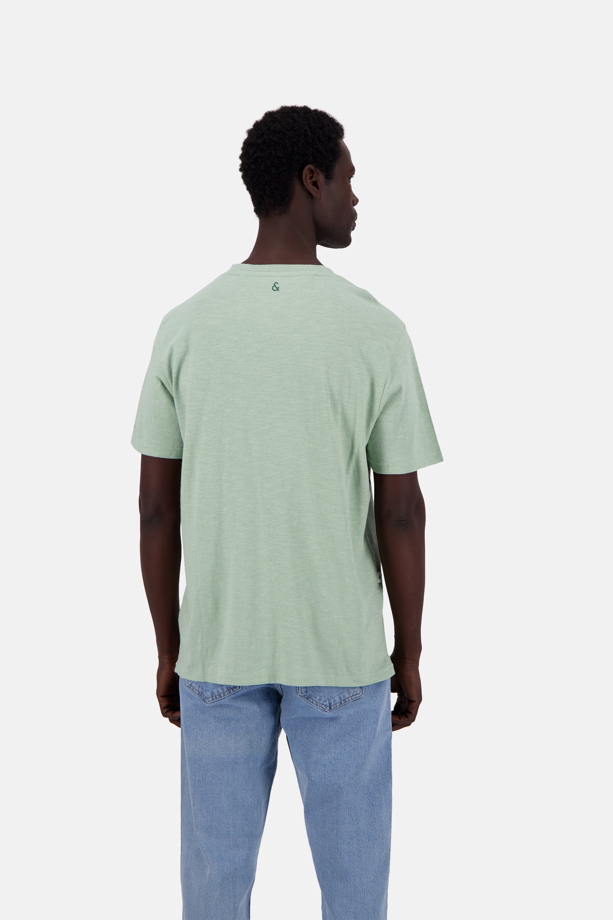 Maglietta in misto lino in Lime T-Shirts Colours and Sons