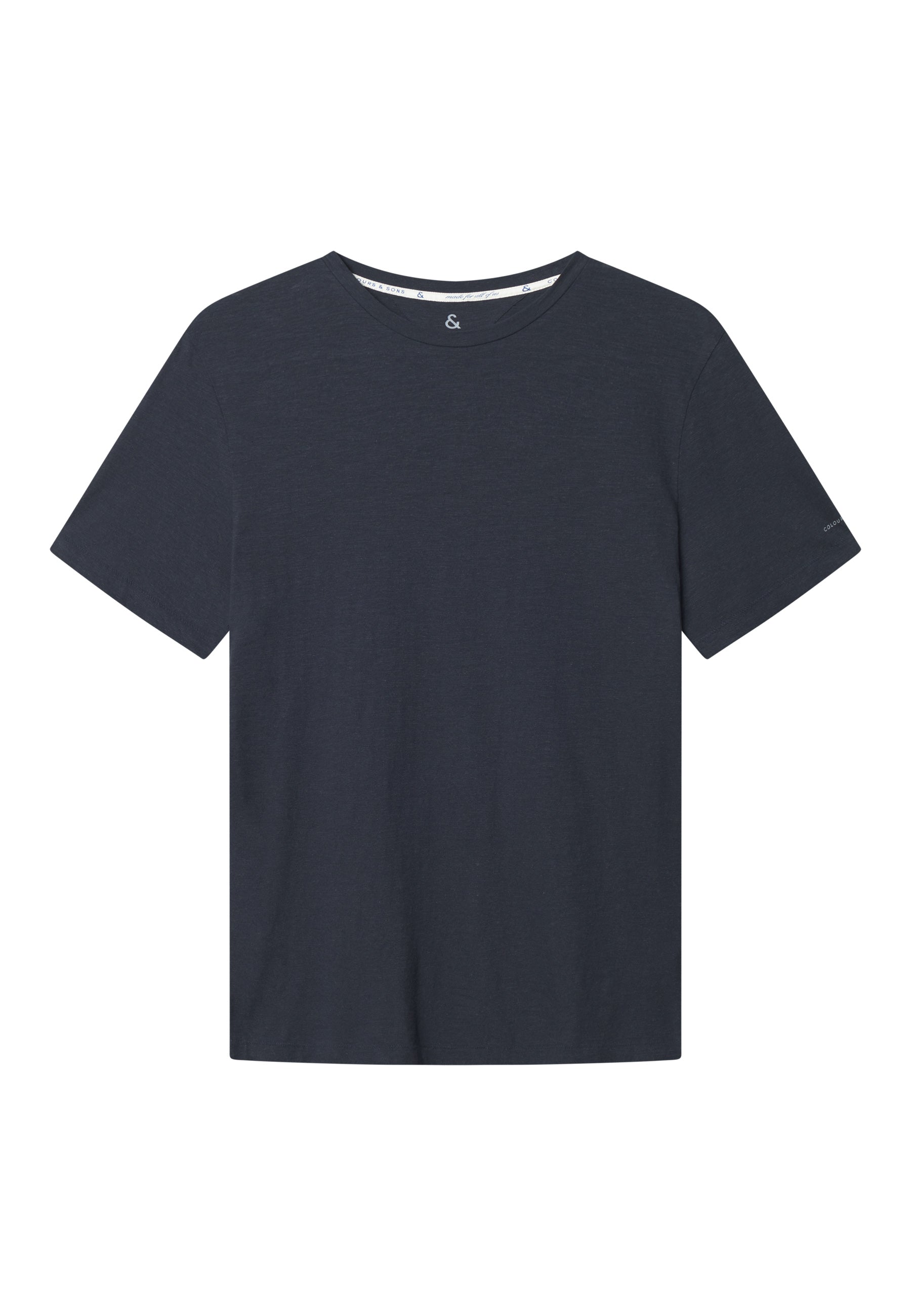 Maglietta in misto lino in antracite T-Shirts Colours and Sons