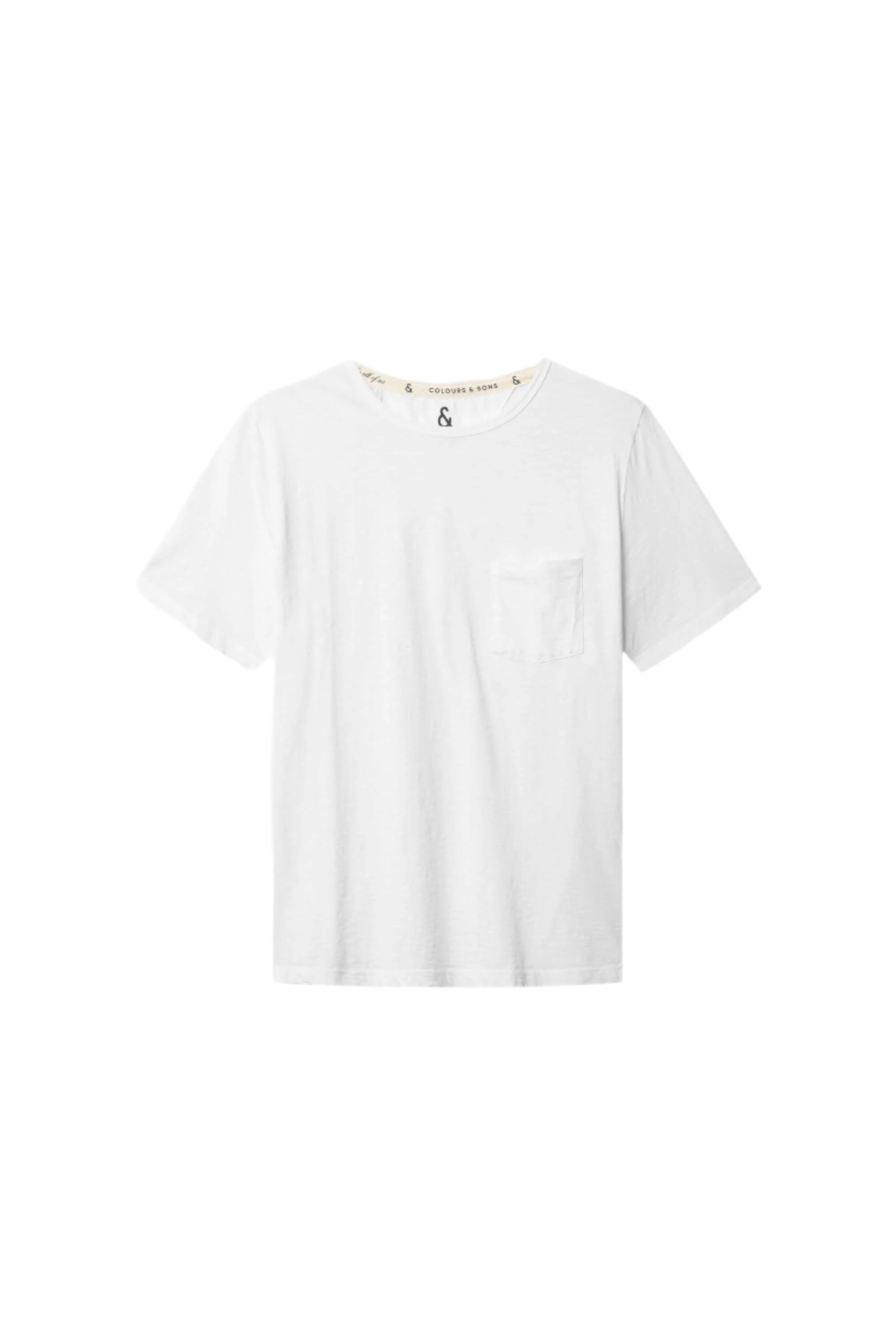 Maglietta - Slub in bianco T-Shirt Colours and Sons