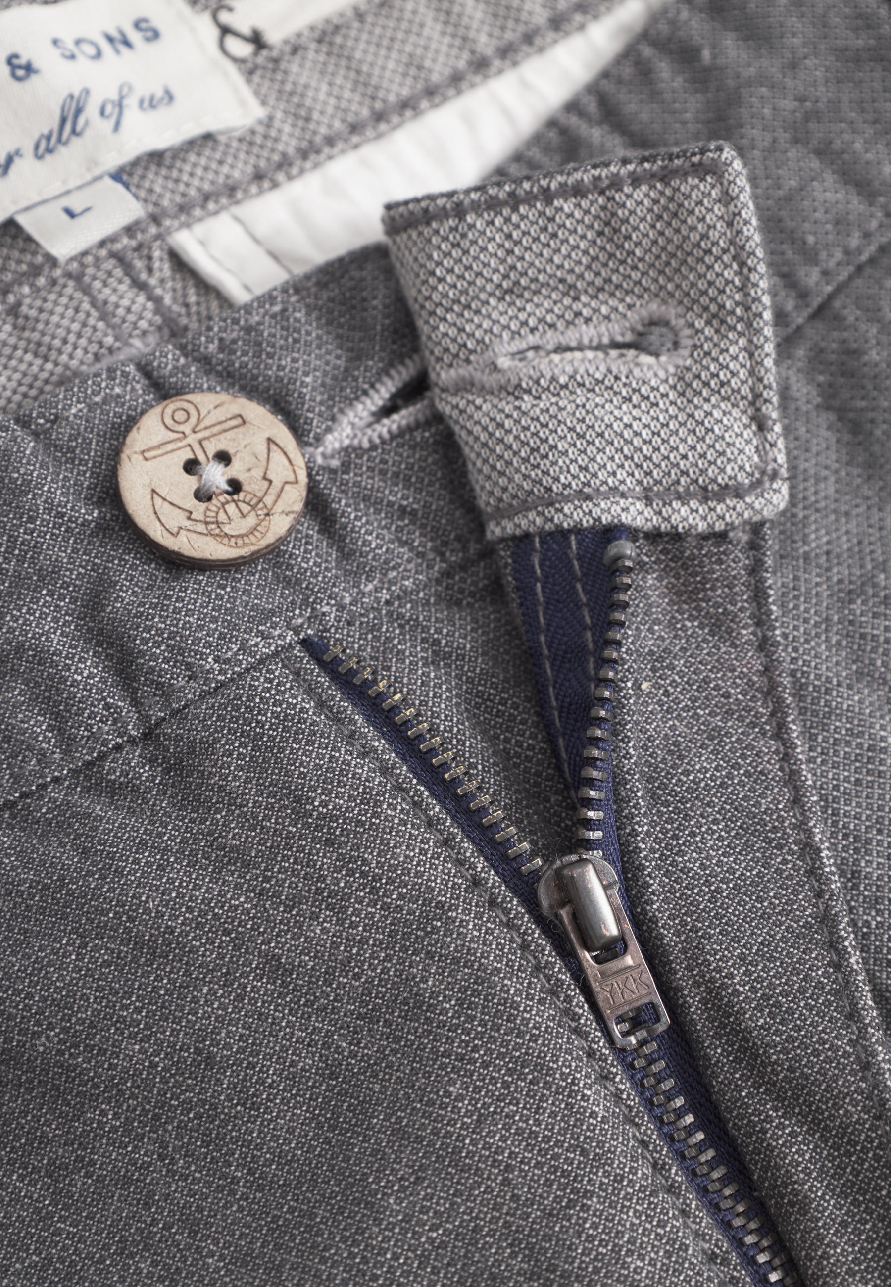 Pantaloncini-Dobby in antracite Shorts Colours and Sons