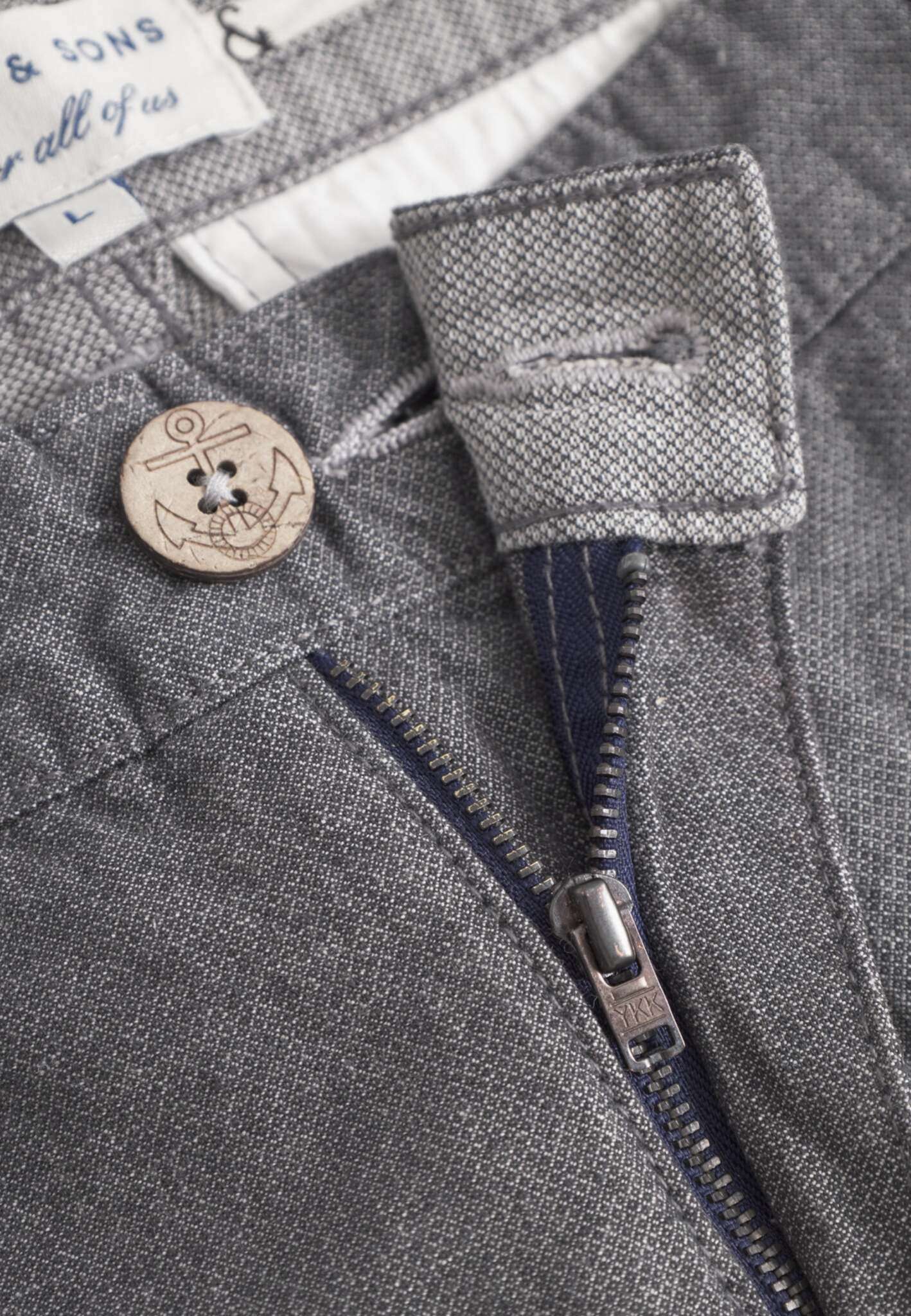 Pantaloncini-Dobby in antracite Shorts Colours and Sons