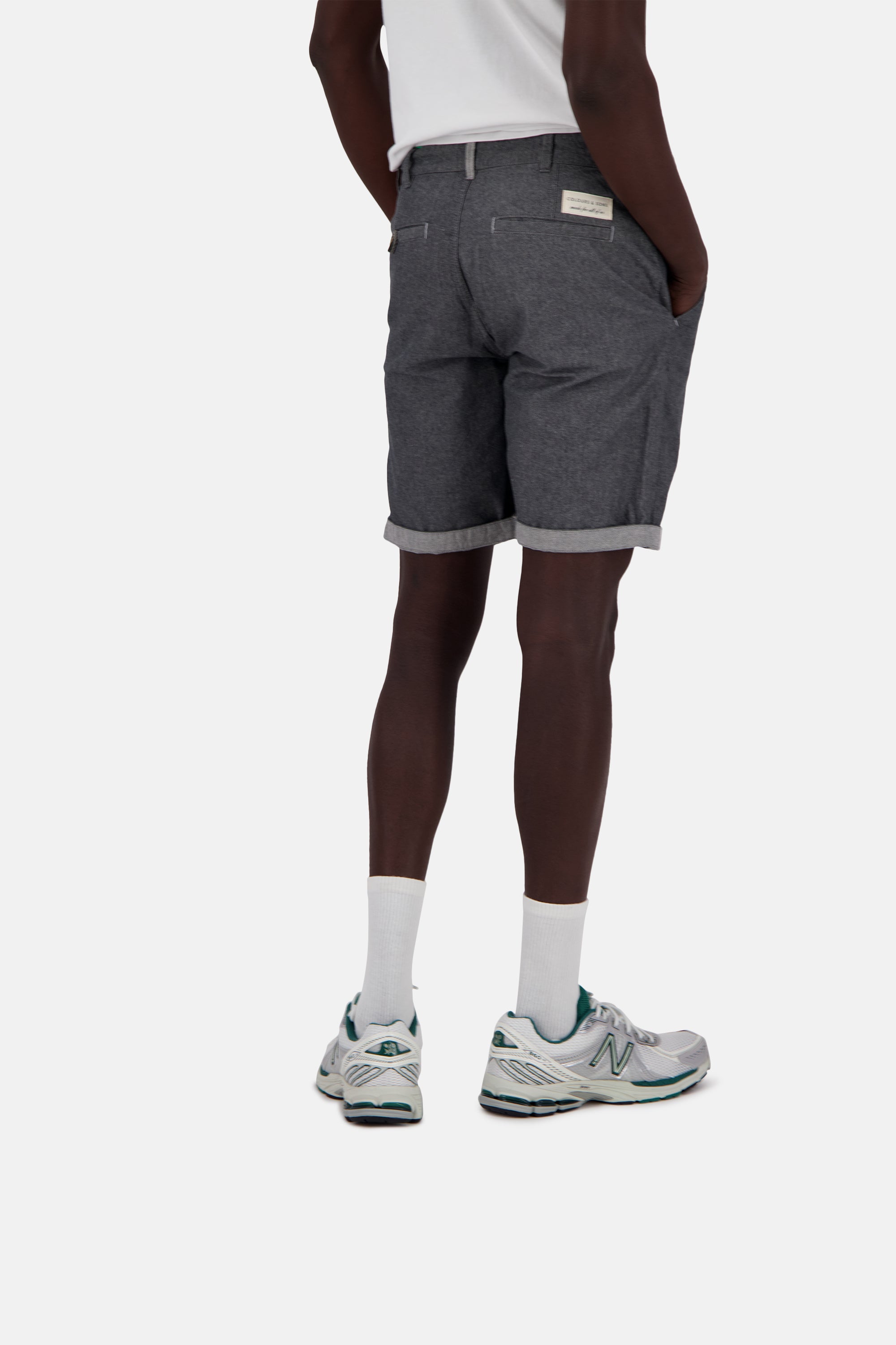 Pantaloncini-Dobby in antracite Shorts Colours and Sons