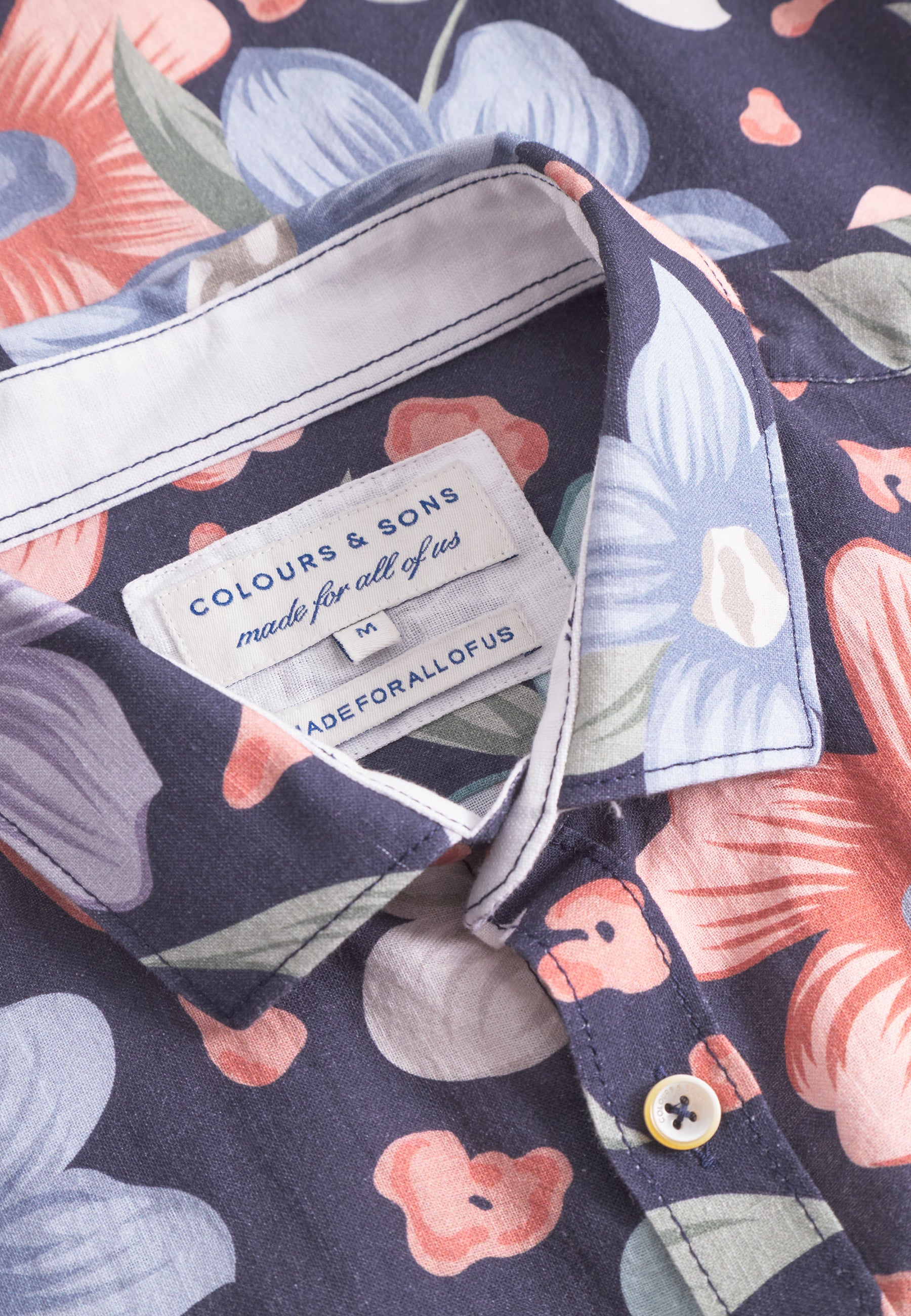Camicia stampata in fiori di marina Camicie Colours and Sons