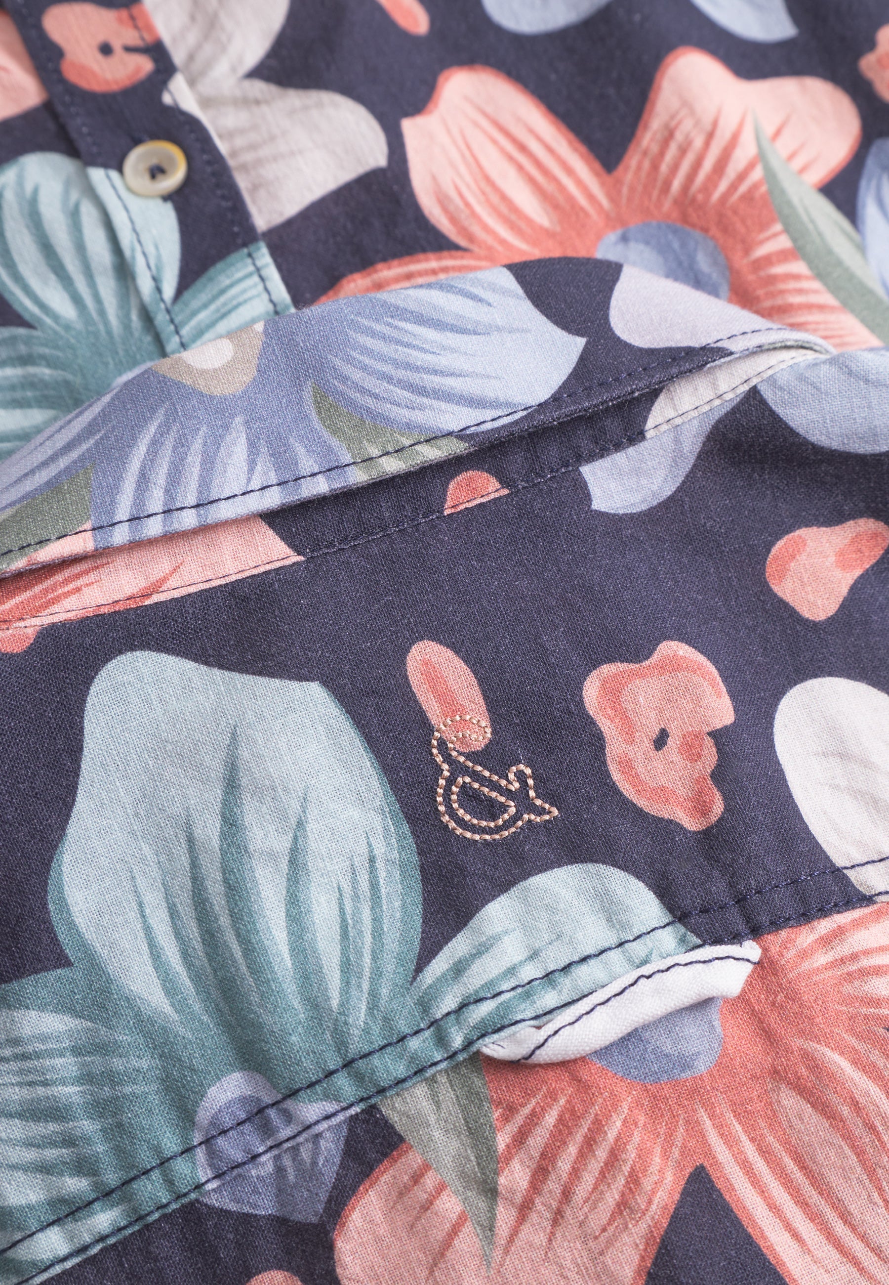 Camicia stampata in fiori di marina Camicie Colours and Sons