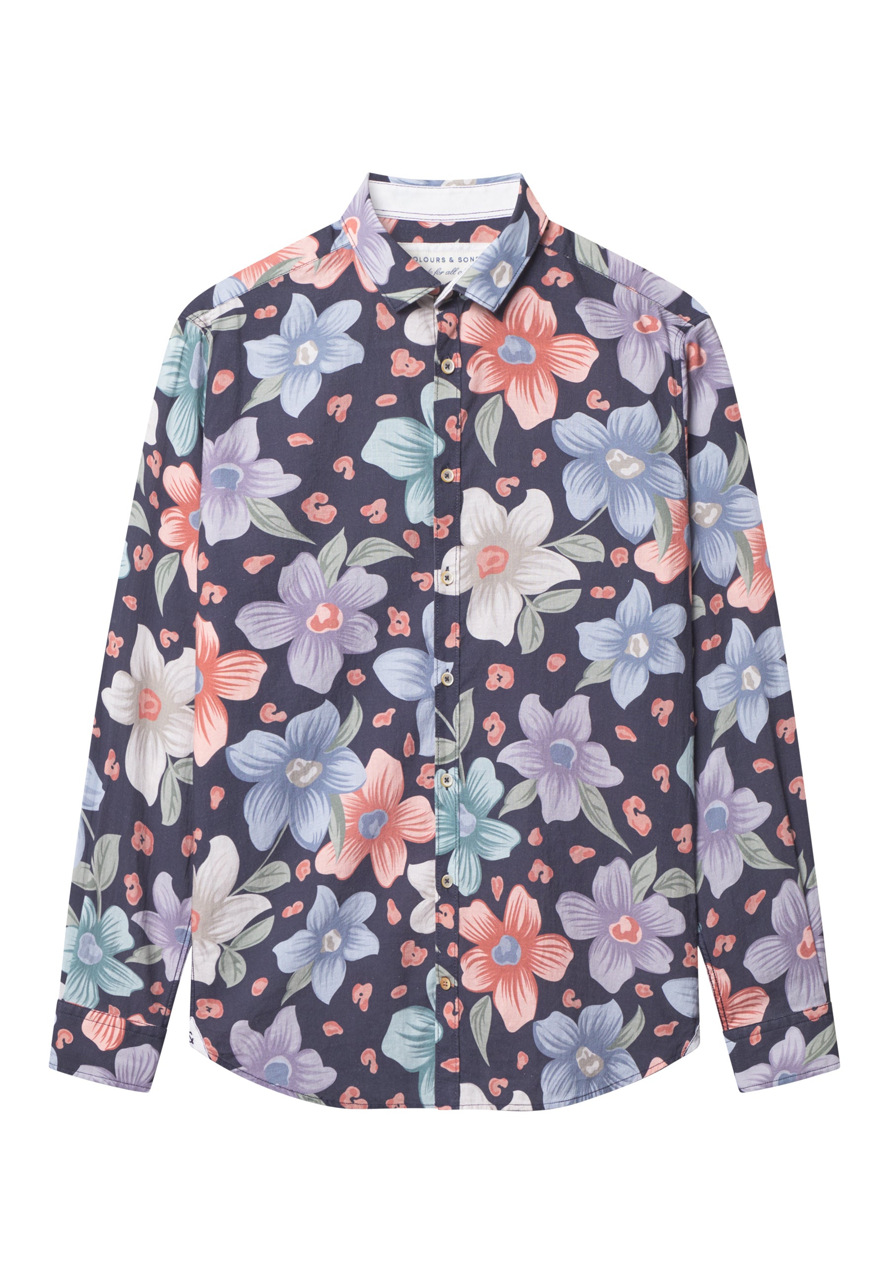 Camicia stampata in fiori di marina Camicie Colours and Sons