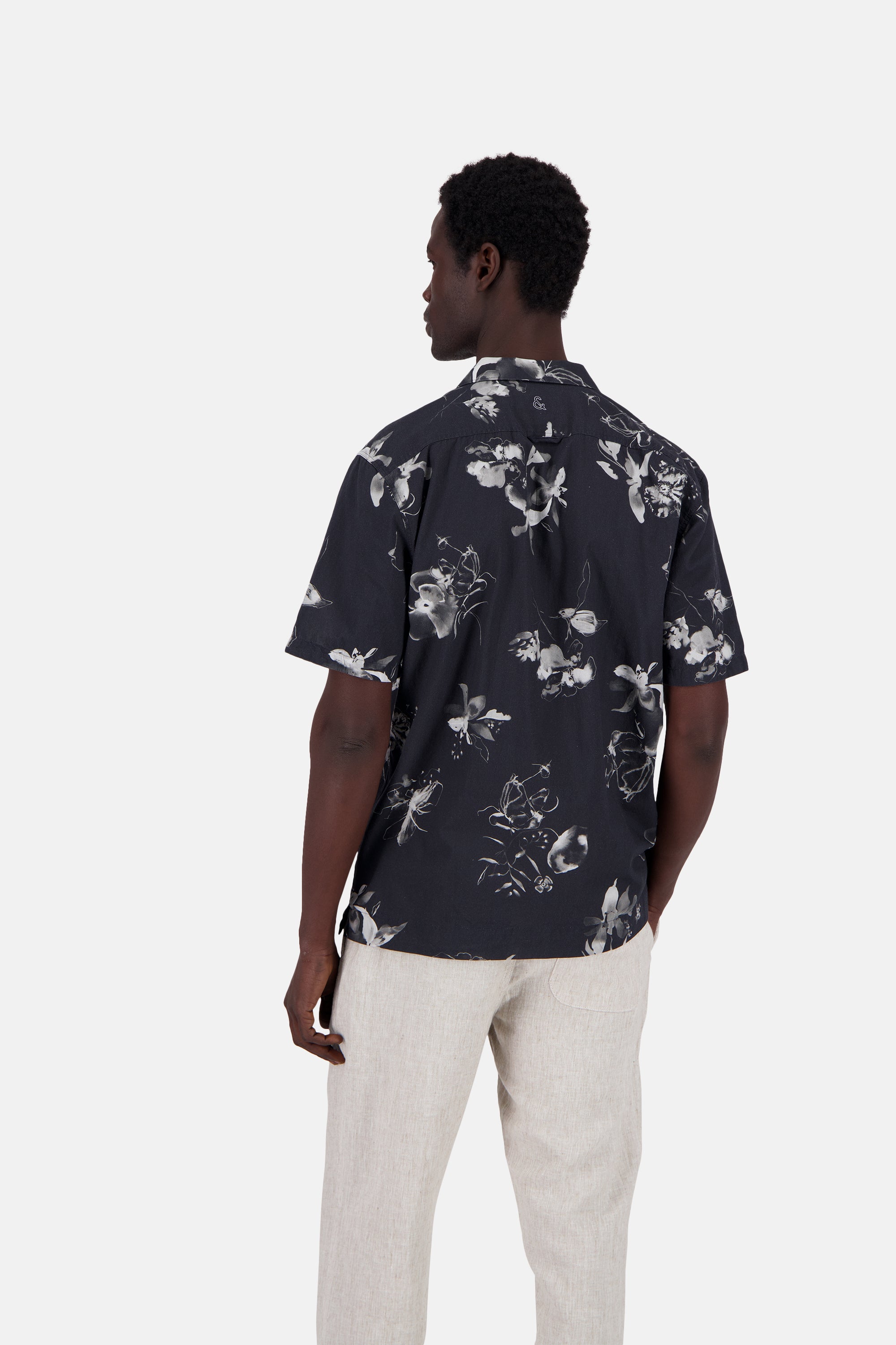 Camicia stampata in nero fumo Camicie Colours and Sons