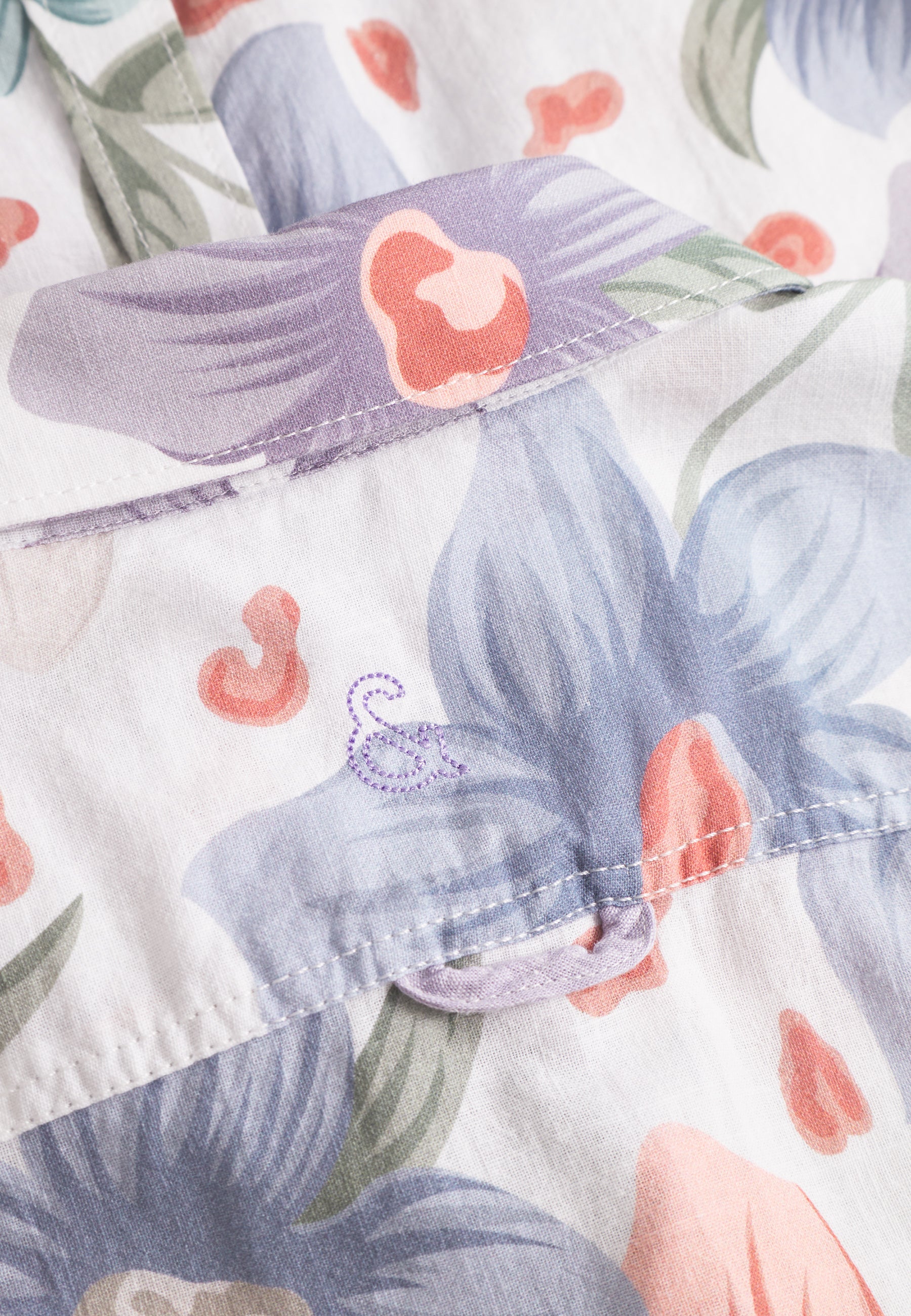 Camicia stampata a fiori bianchi Camicie Colours and Sons