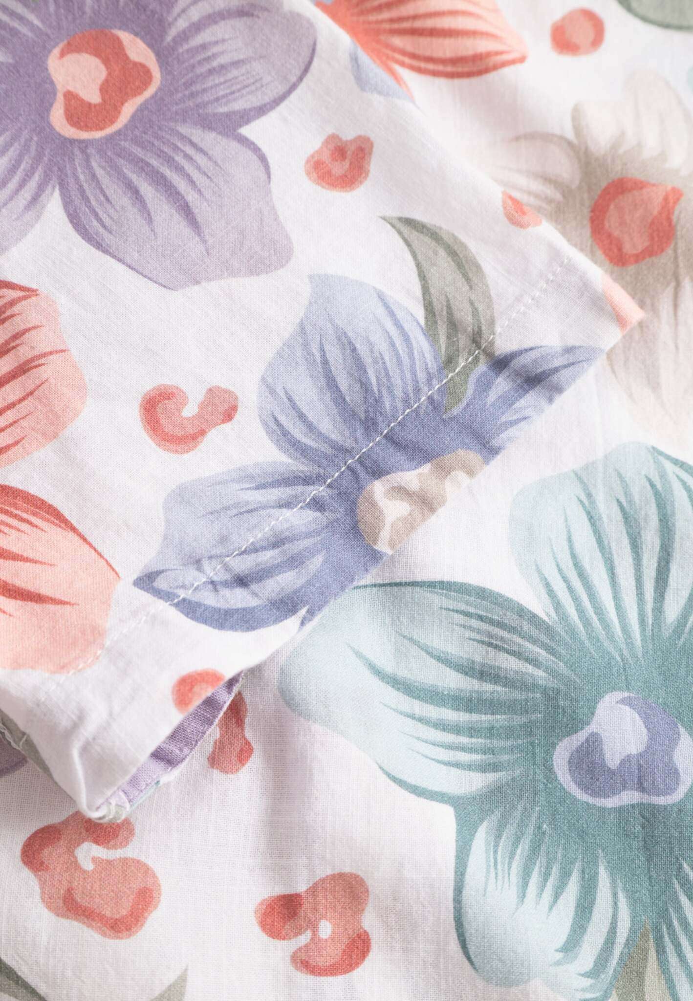 Camicia stampata a fiori bianchi Camicie Colours and Sons