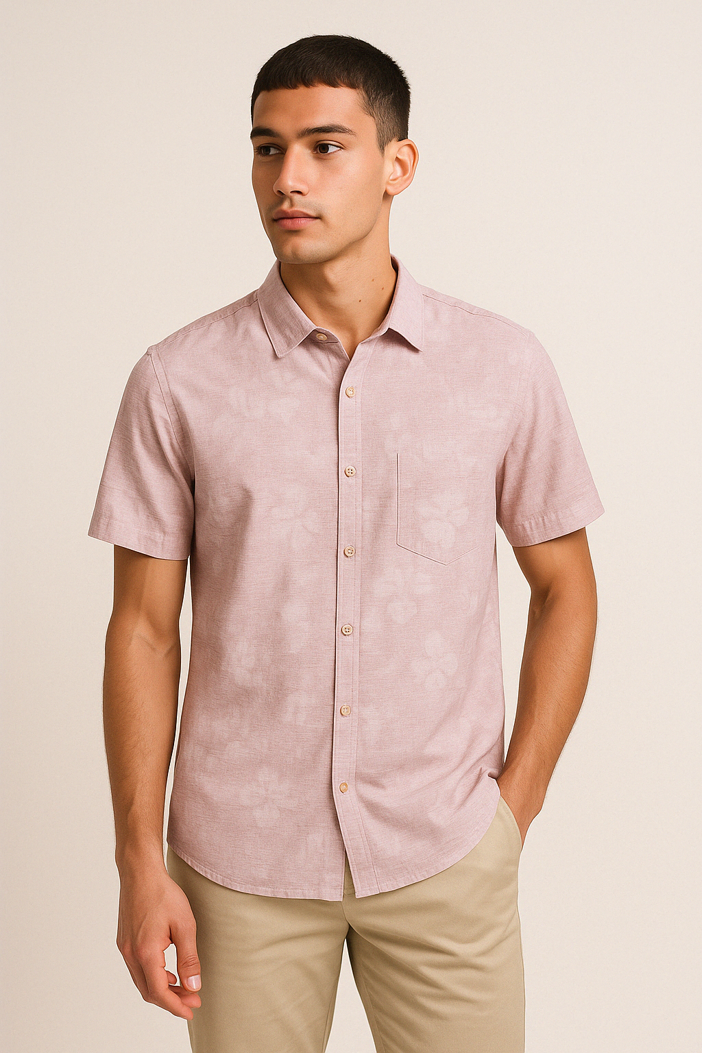 Camicie-Jacquard Fiori in Orchidee Sfumate Camicie Colours and Sons