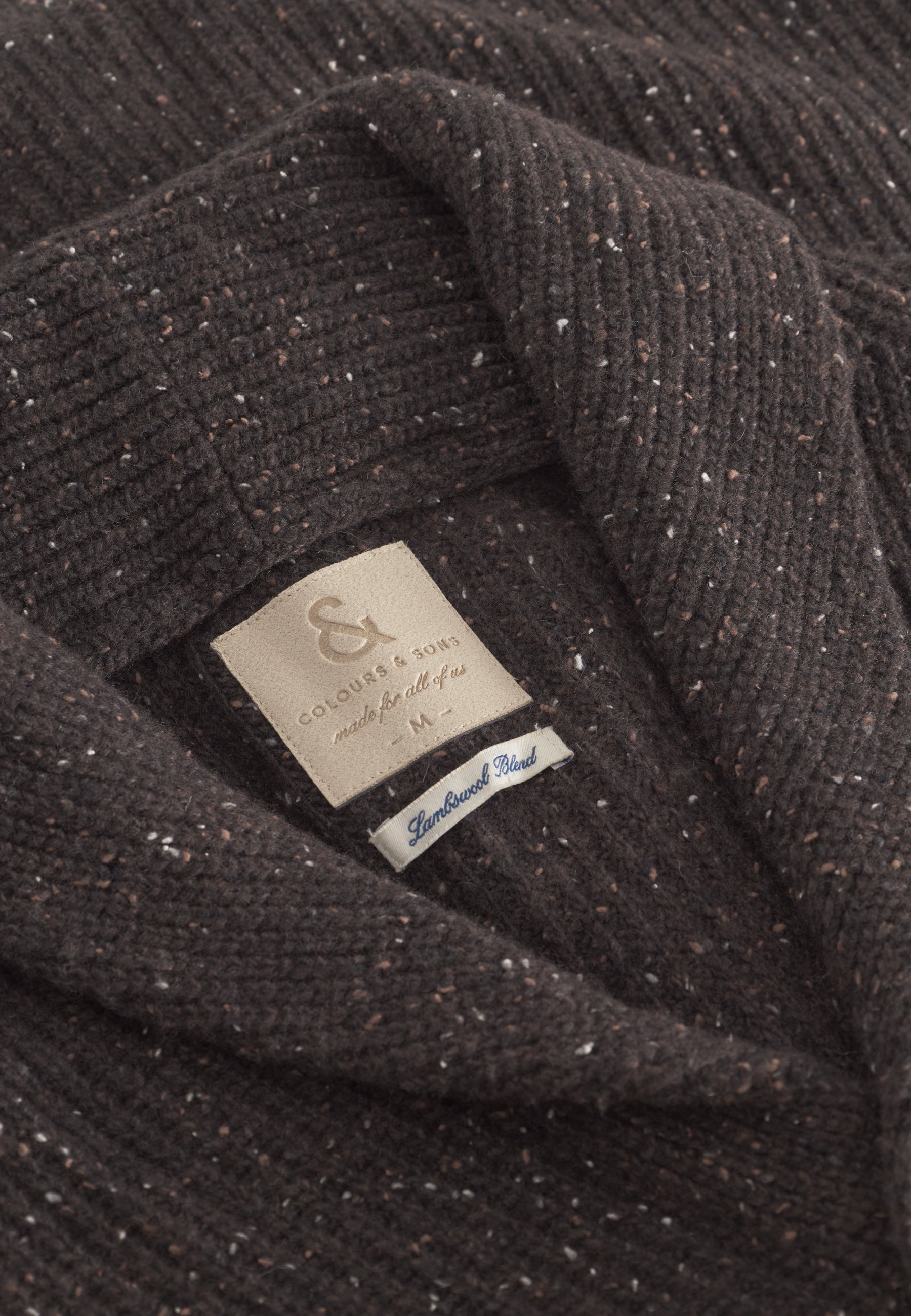 Cardigan Donegal in terra Maglioni Colours and Sons