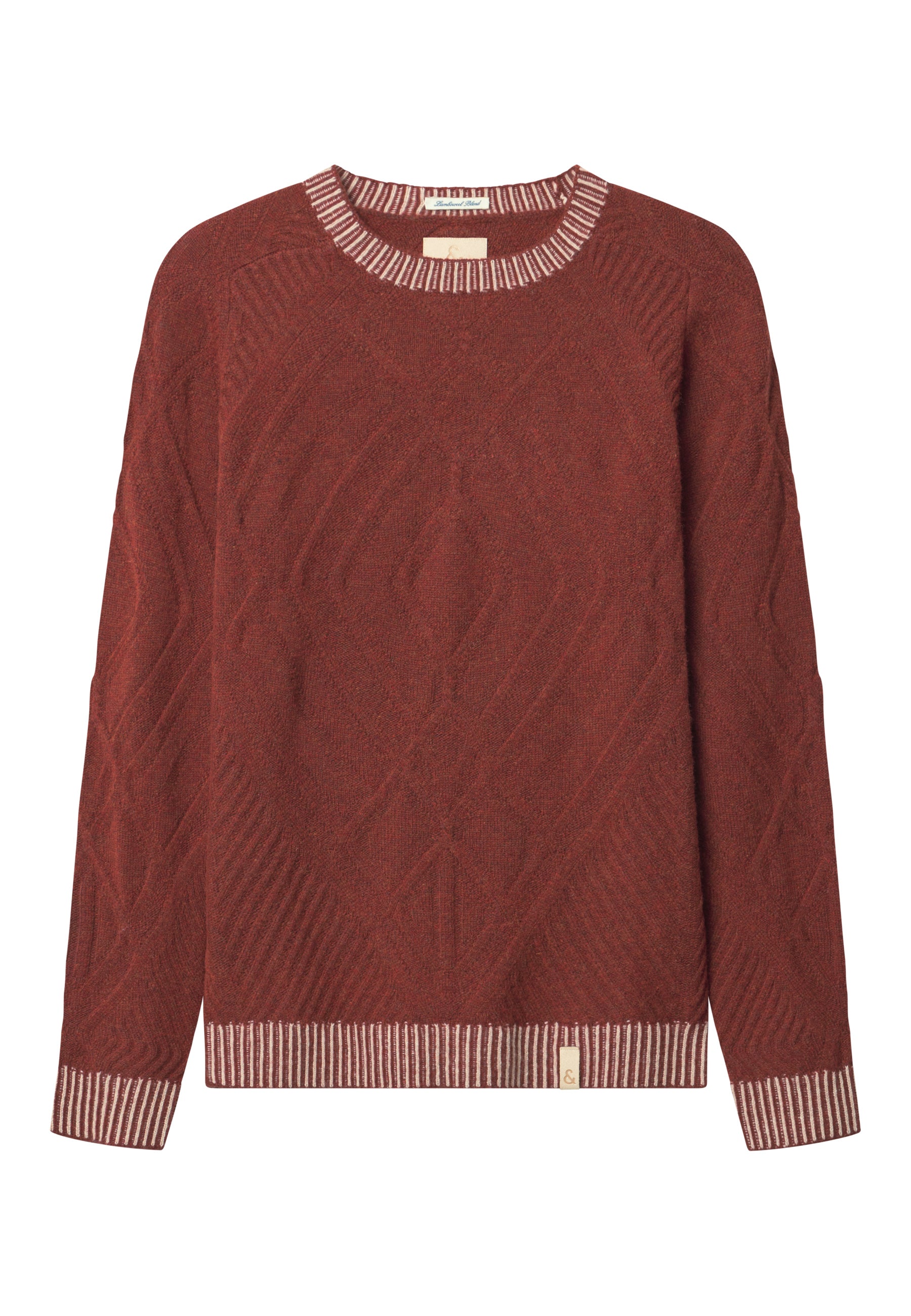 Struttura Ethno a girocollo in Brandy Maglioni Colours and Sons