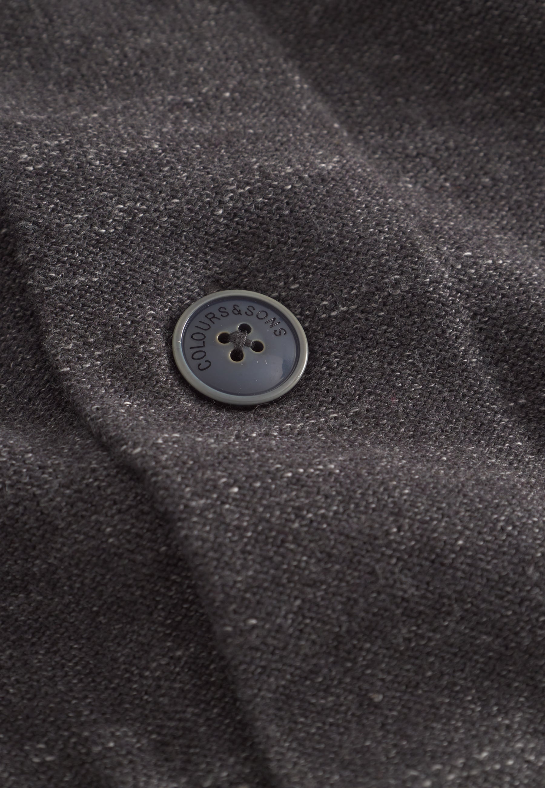 Giacche Blazer Slub in antracite Colours and Sons