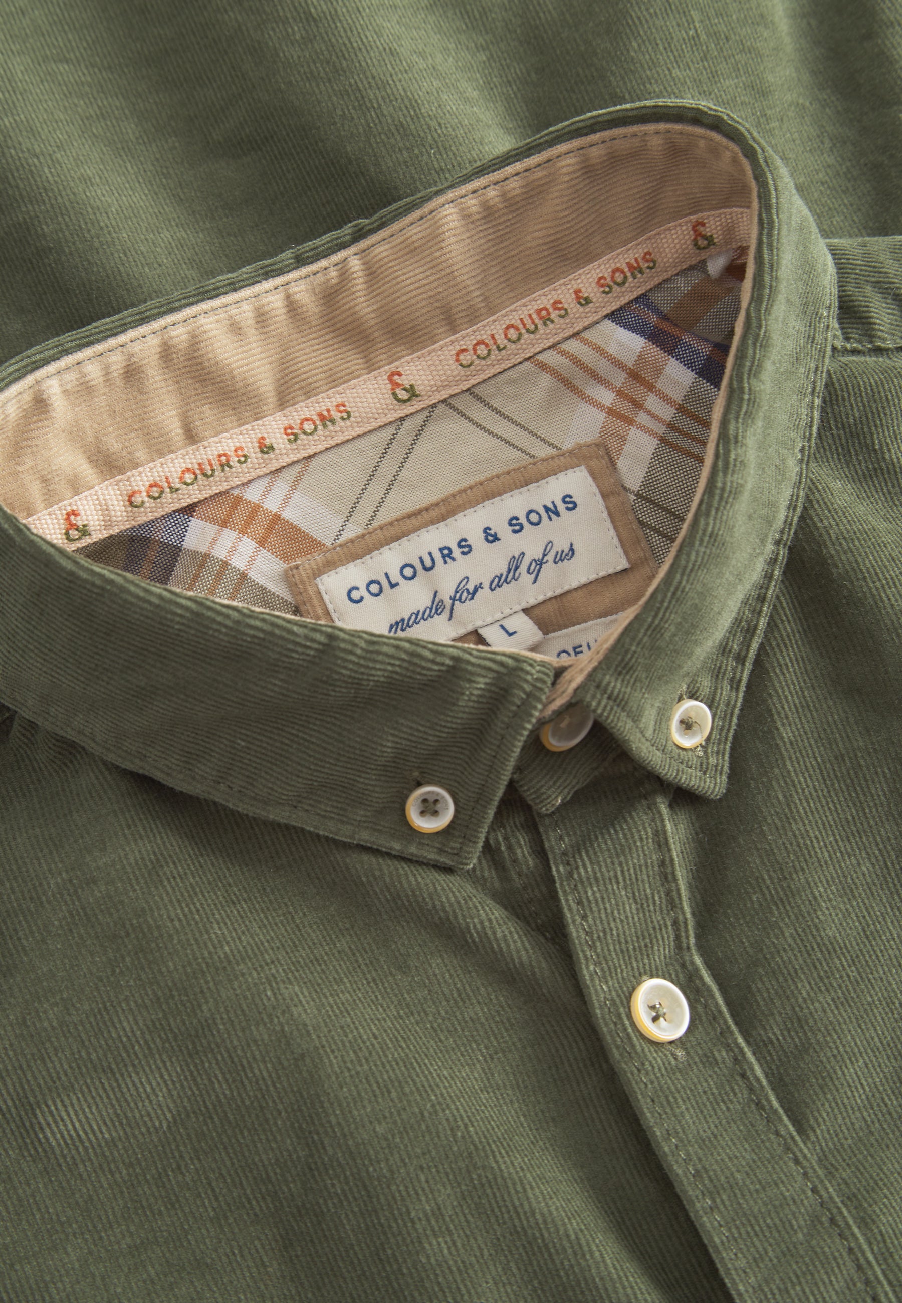 Camicia a coste in trifoglio Camicie Colours and Sons