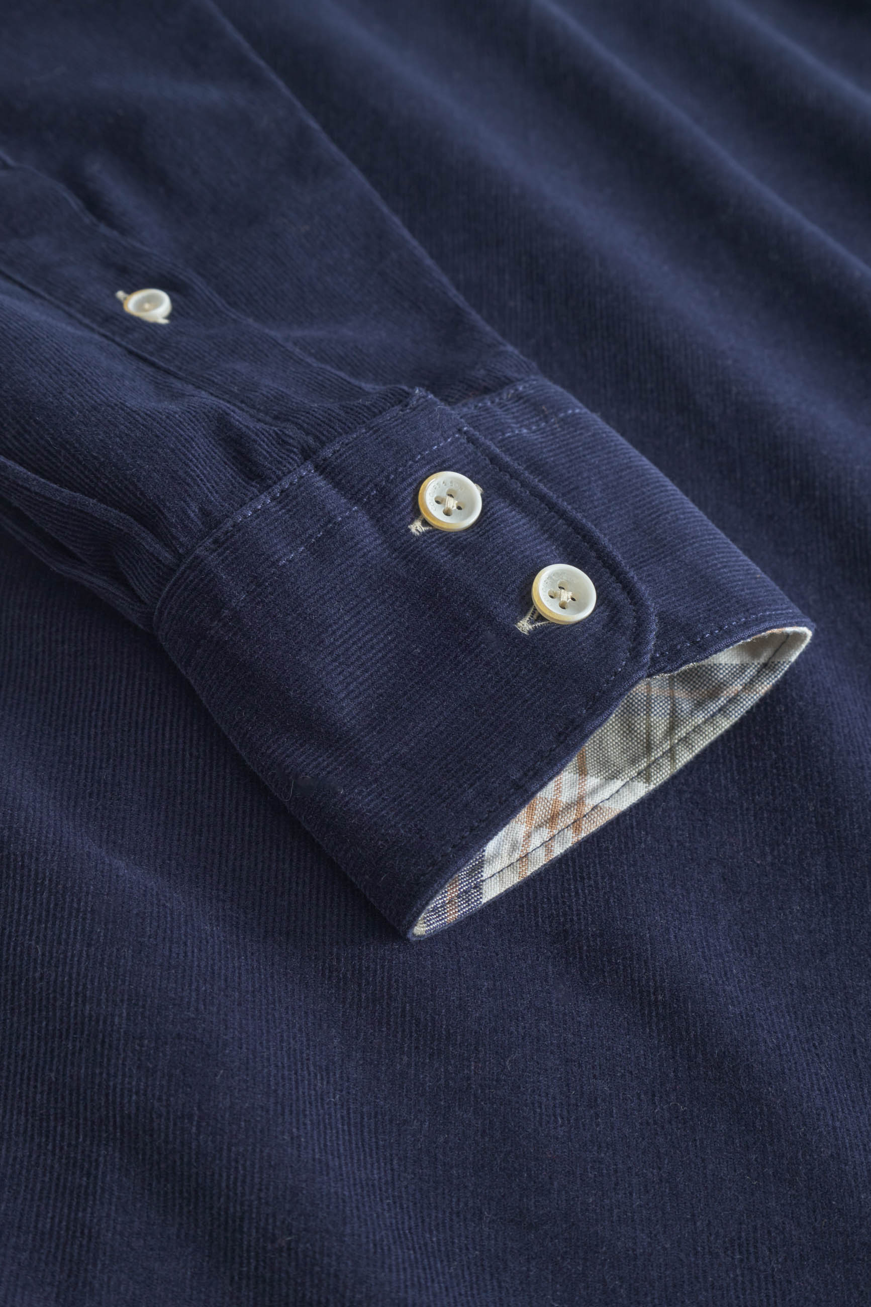Camicia in velluto a coste in camicie blu Colours and Sons