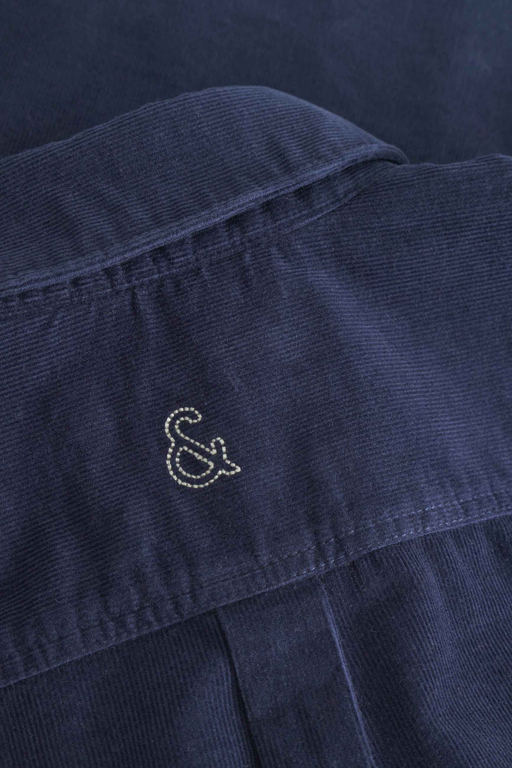 Camicia in velluto a coste in camicie blu Colours and Sons