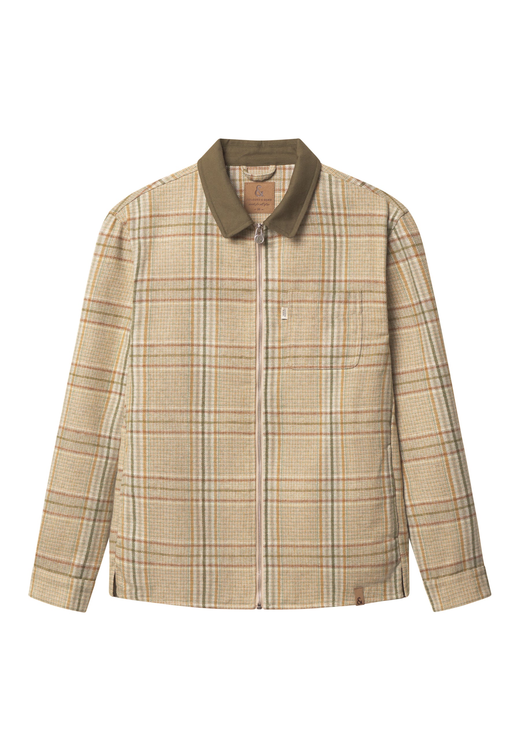 Giacca a quadri Overshirt in trifoglio check Colours and Sons
