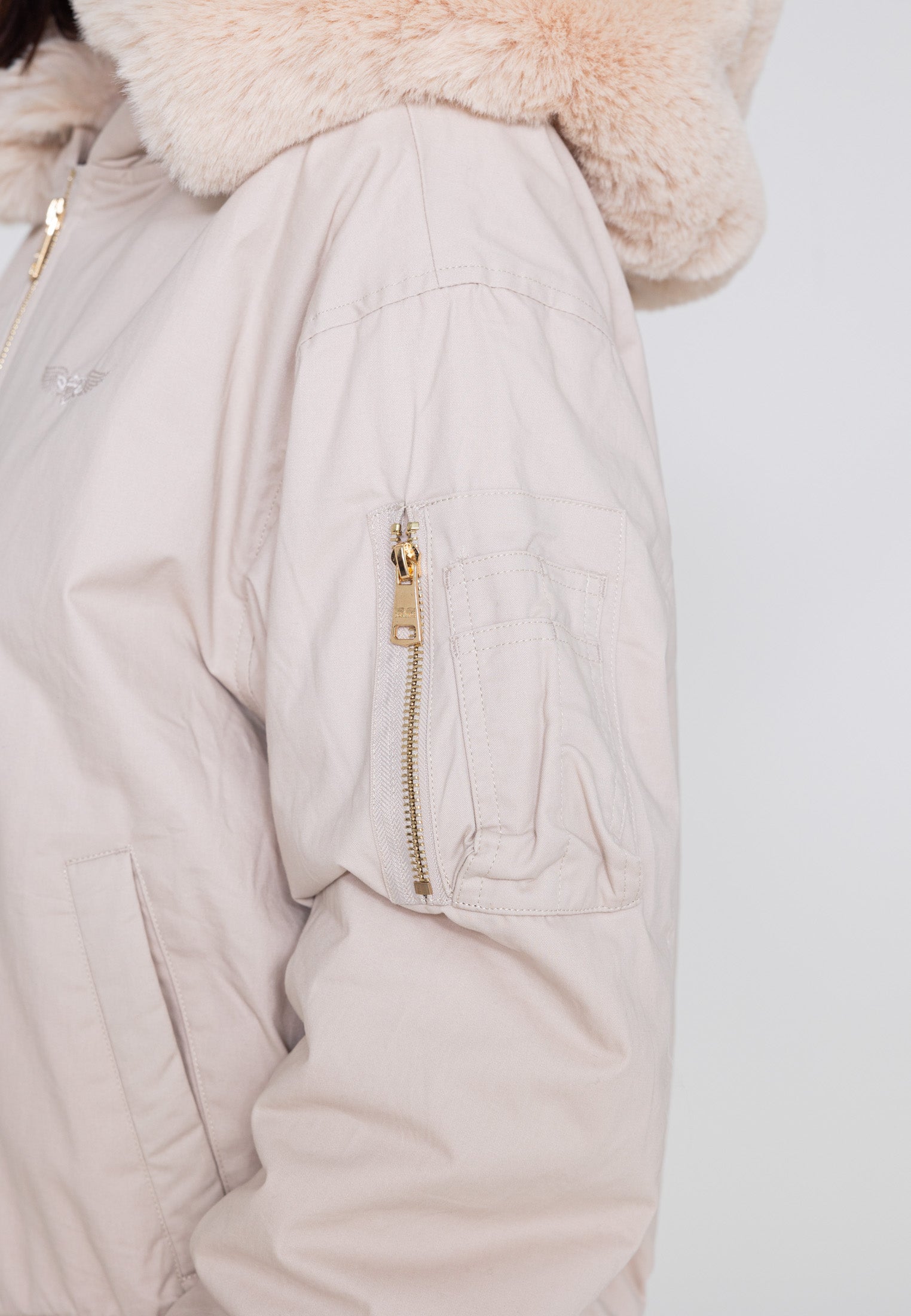 Giubbotto bomber Ada W in Giacche Crema Bombers Original