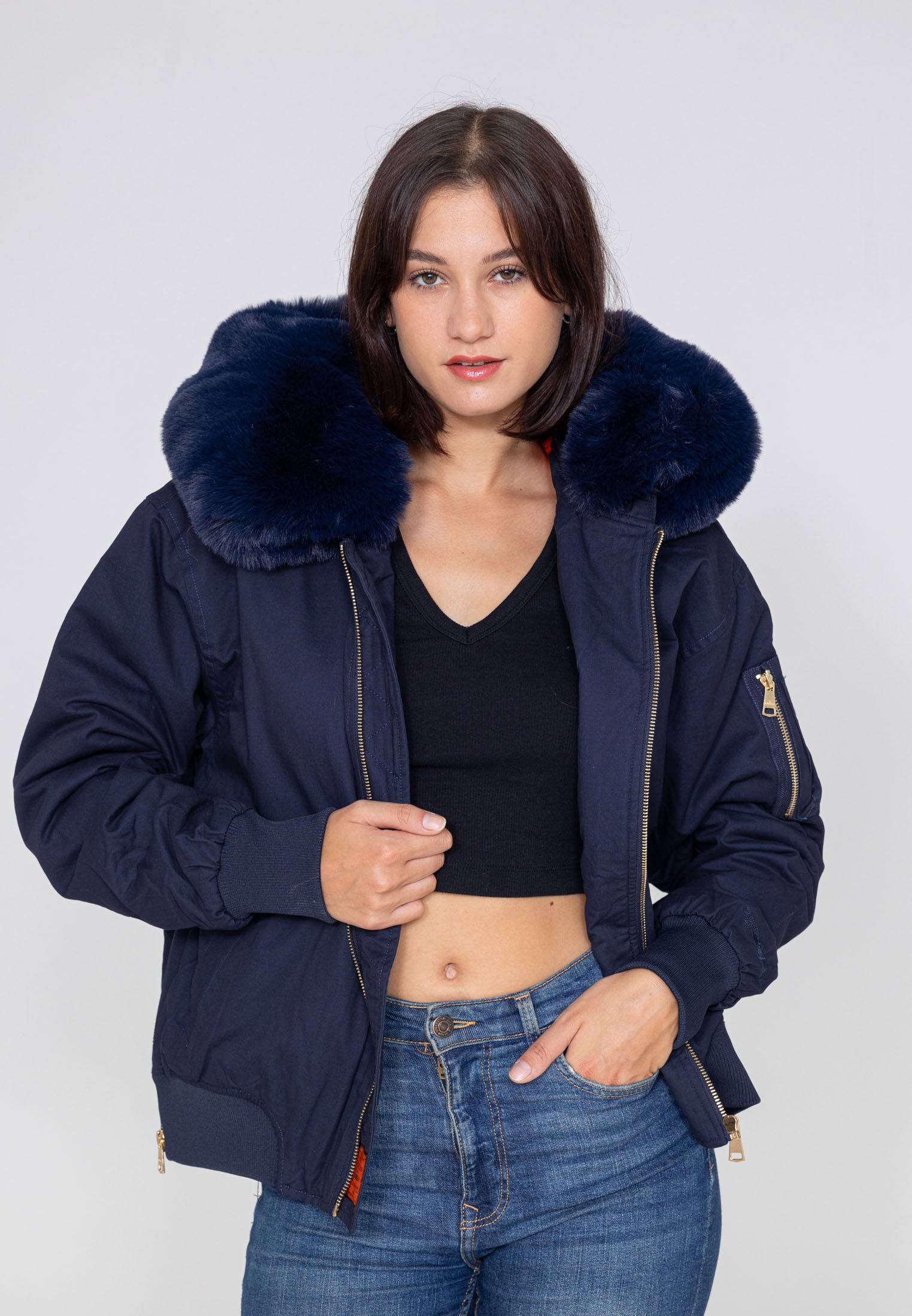Giacca bomber Ada W in Navy Bombers Original