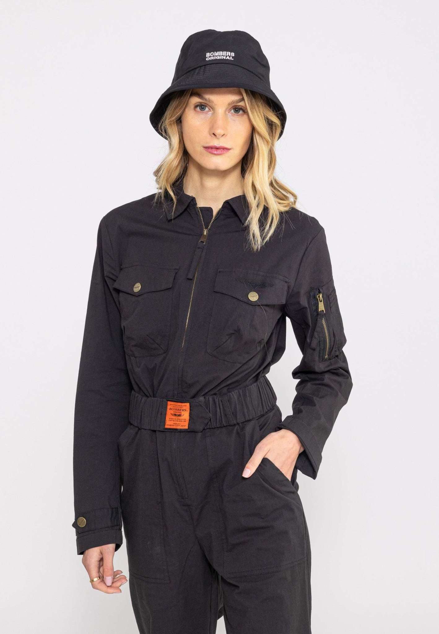 Tuta all over in tuta nera Bombers Original