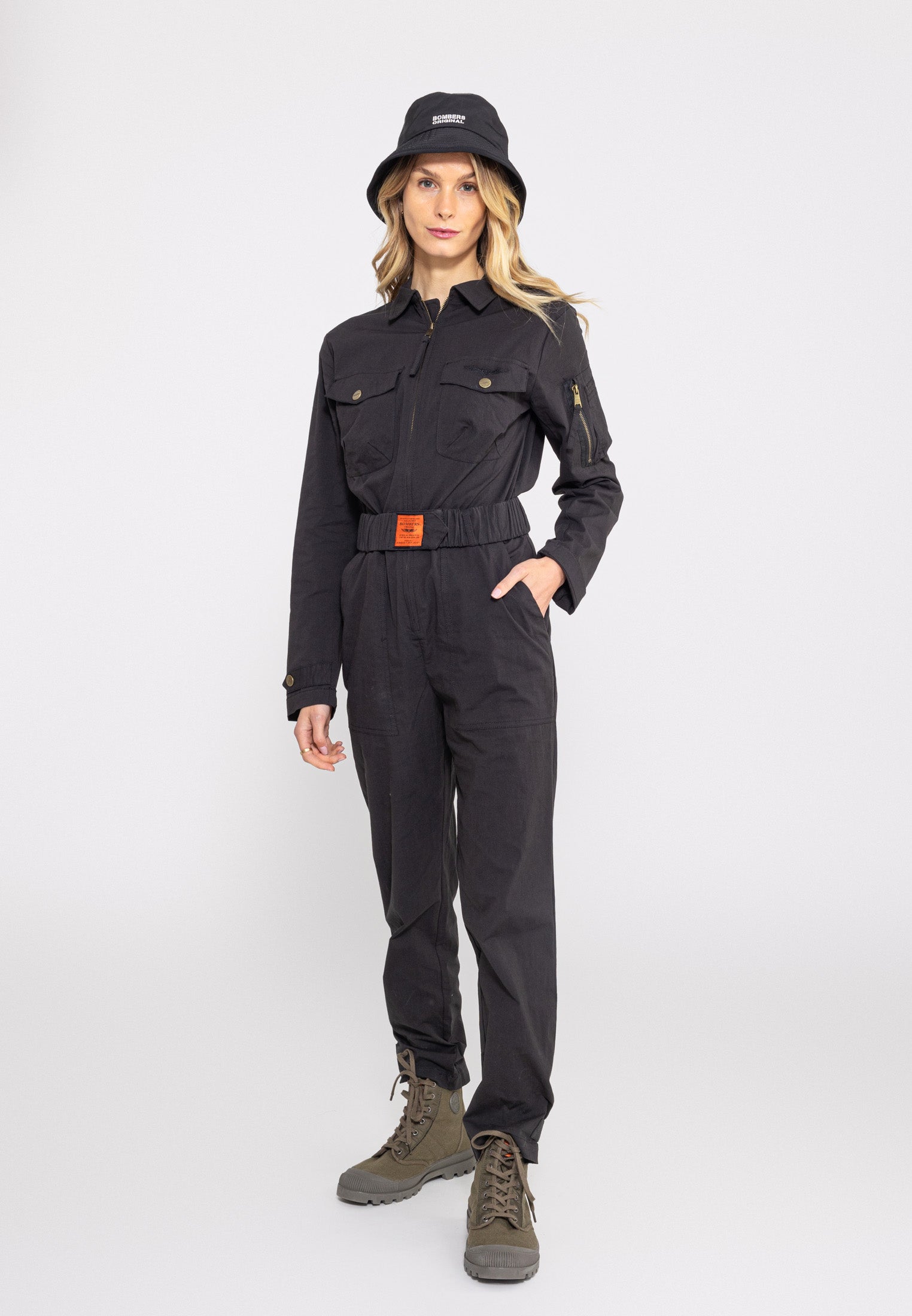 Tuta all over in tuta nera Bombers Original