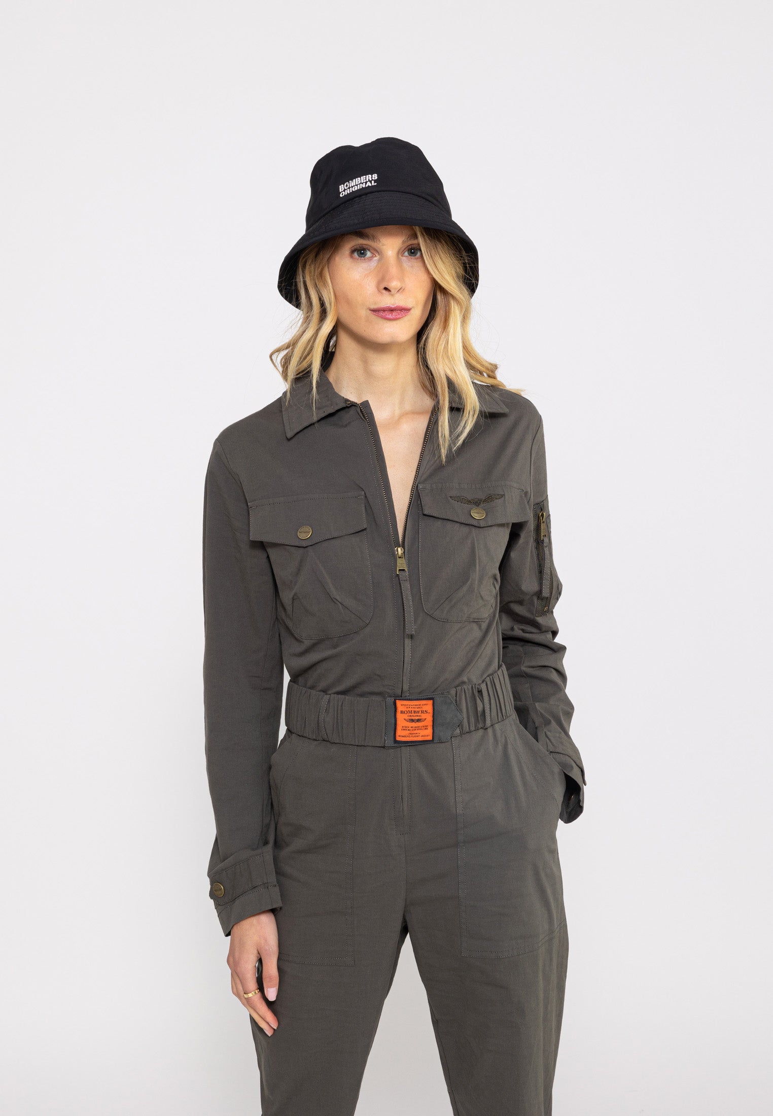 Tuta All Over in Khaki Overall Bombers Original