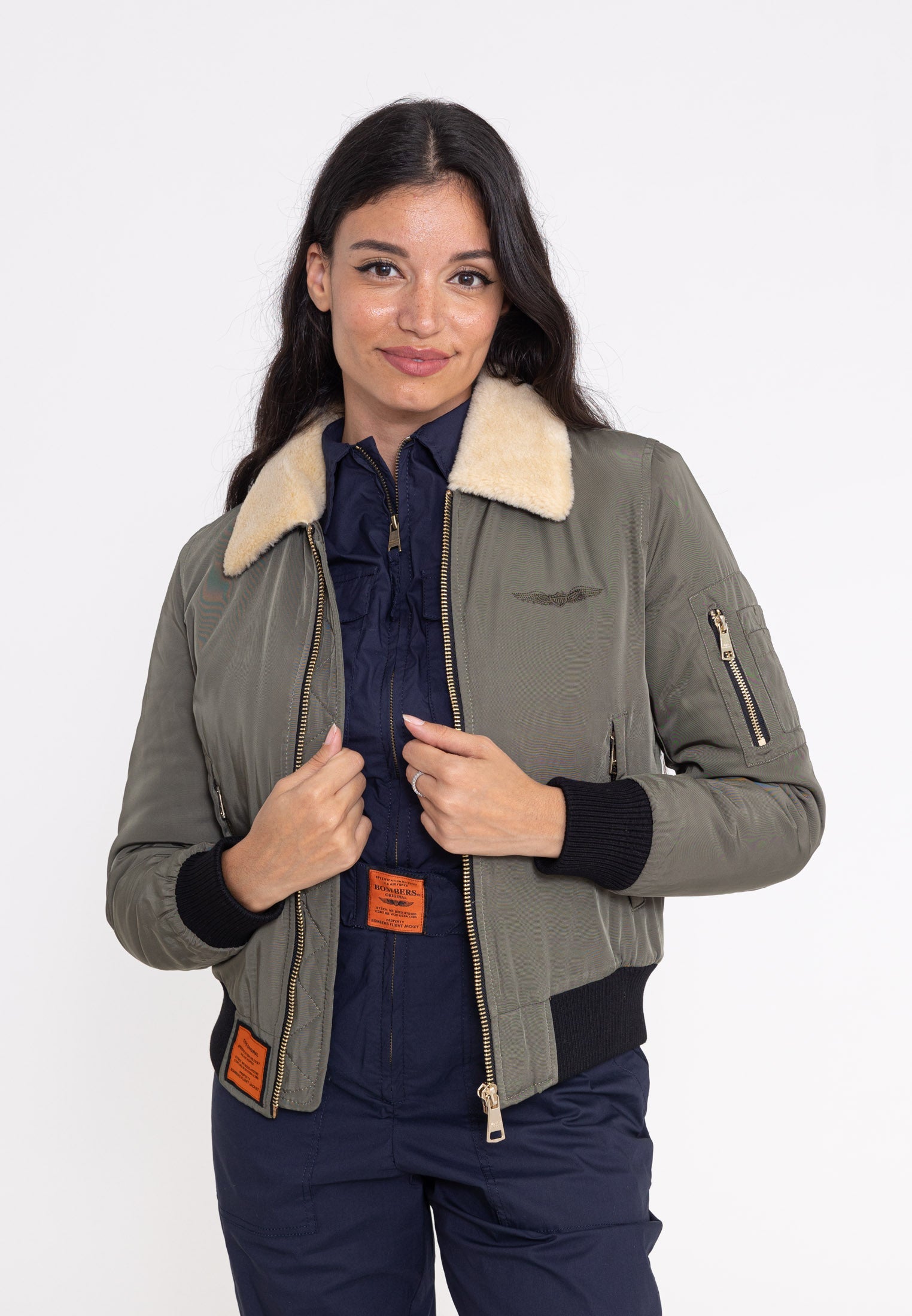 Giacca bomber Barcelone W in kaki Giacche Bombers Original