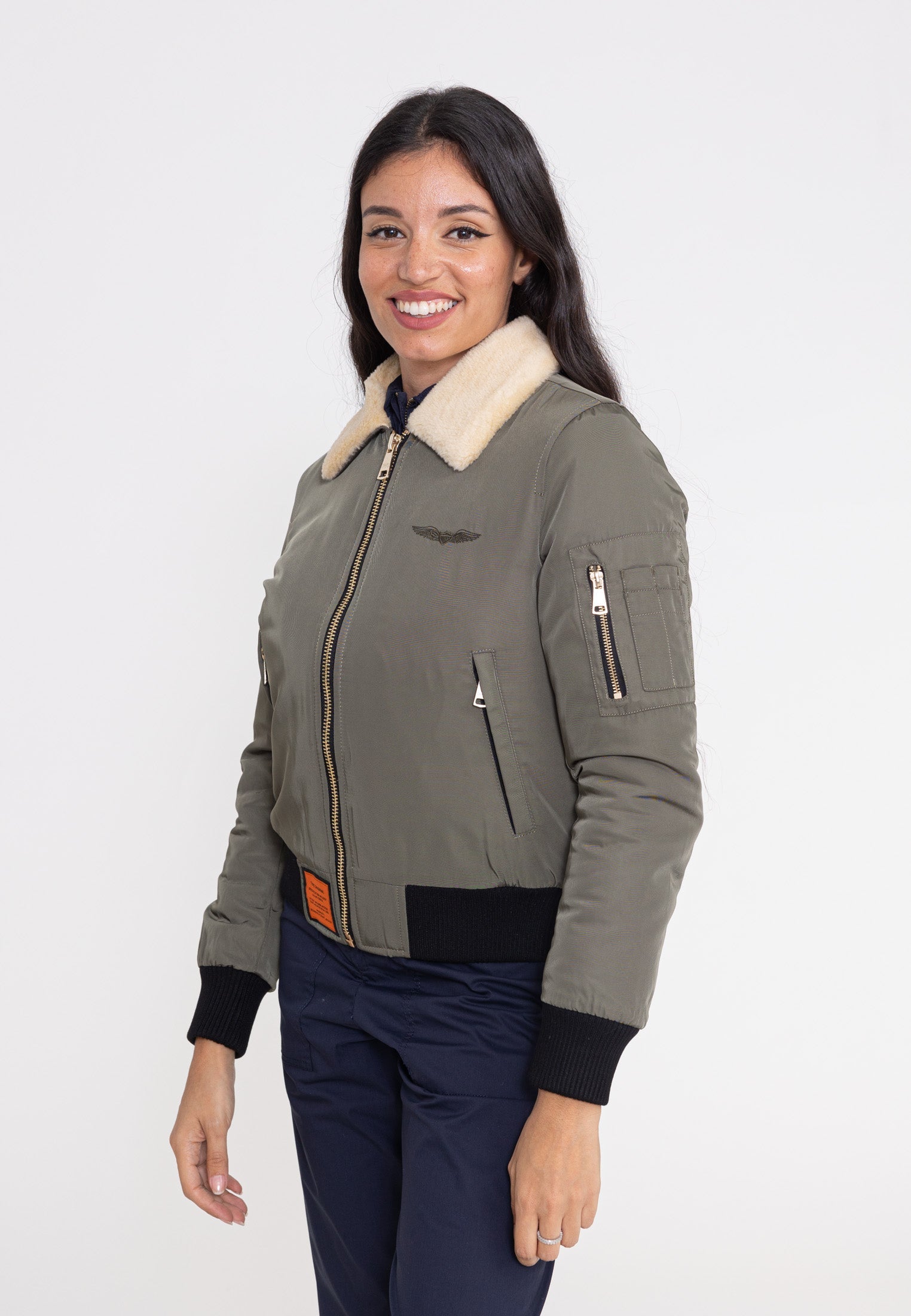 Giacca bomber Barcelone W in kaki Giacche Bombers Original