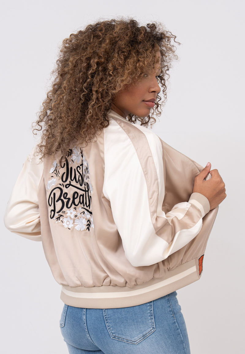 Giacca Bomber Breathe W in Beige Giacche Bombers Original