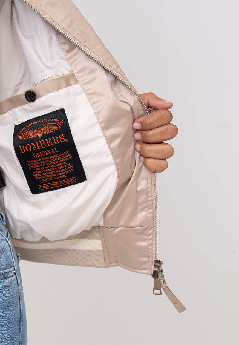 Giacca Bomber Breathe W in Beige Giacche Bombers Original