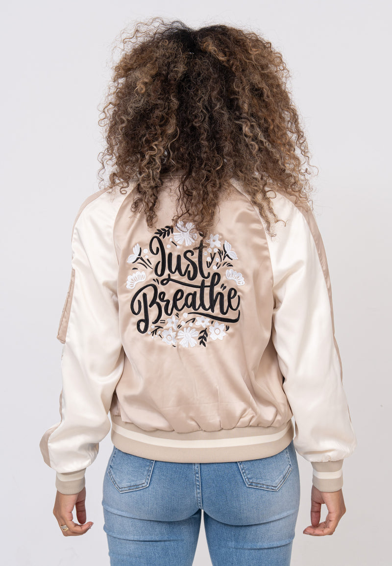 Giacca Bomber Breathe W in Beige Giacche Bombers Original