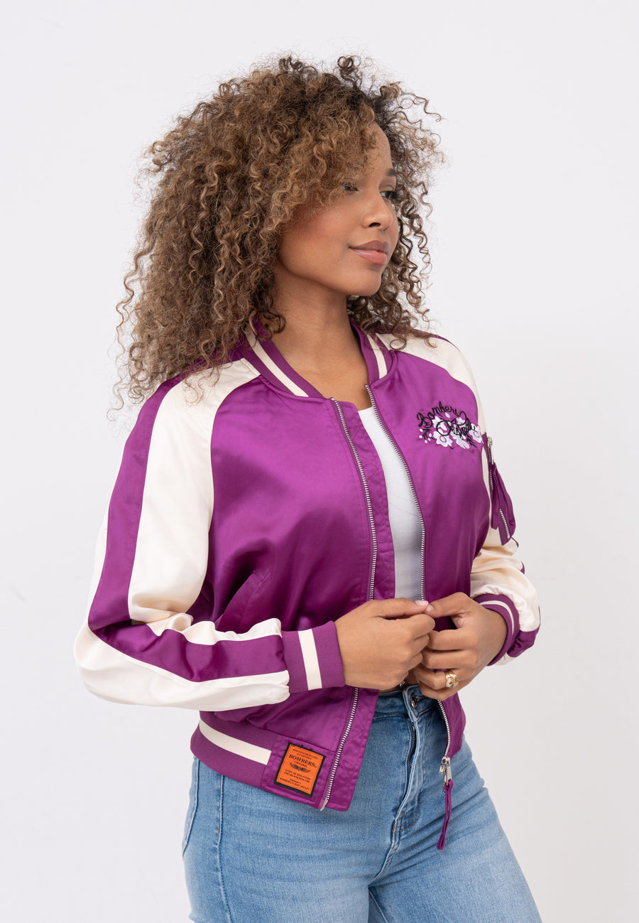 Giacca bomber Breathe W in viola Giacche Bombers Original