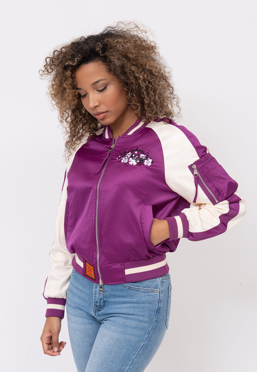 Giacca bomber Breathe W in viola Giacche Bombers Original